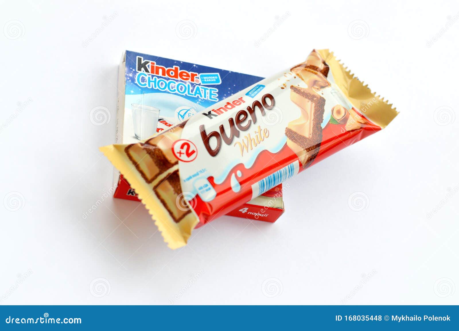 Kinder Mini Bars, Mini Bueno and Schoko-Bons Chocolates Editorial