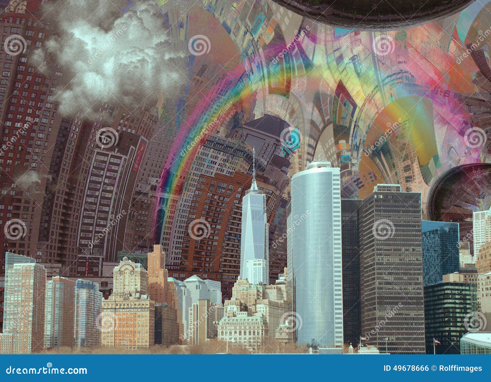 NYC Landscape stock illustration. Illustration of landscape - 49678666