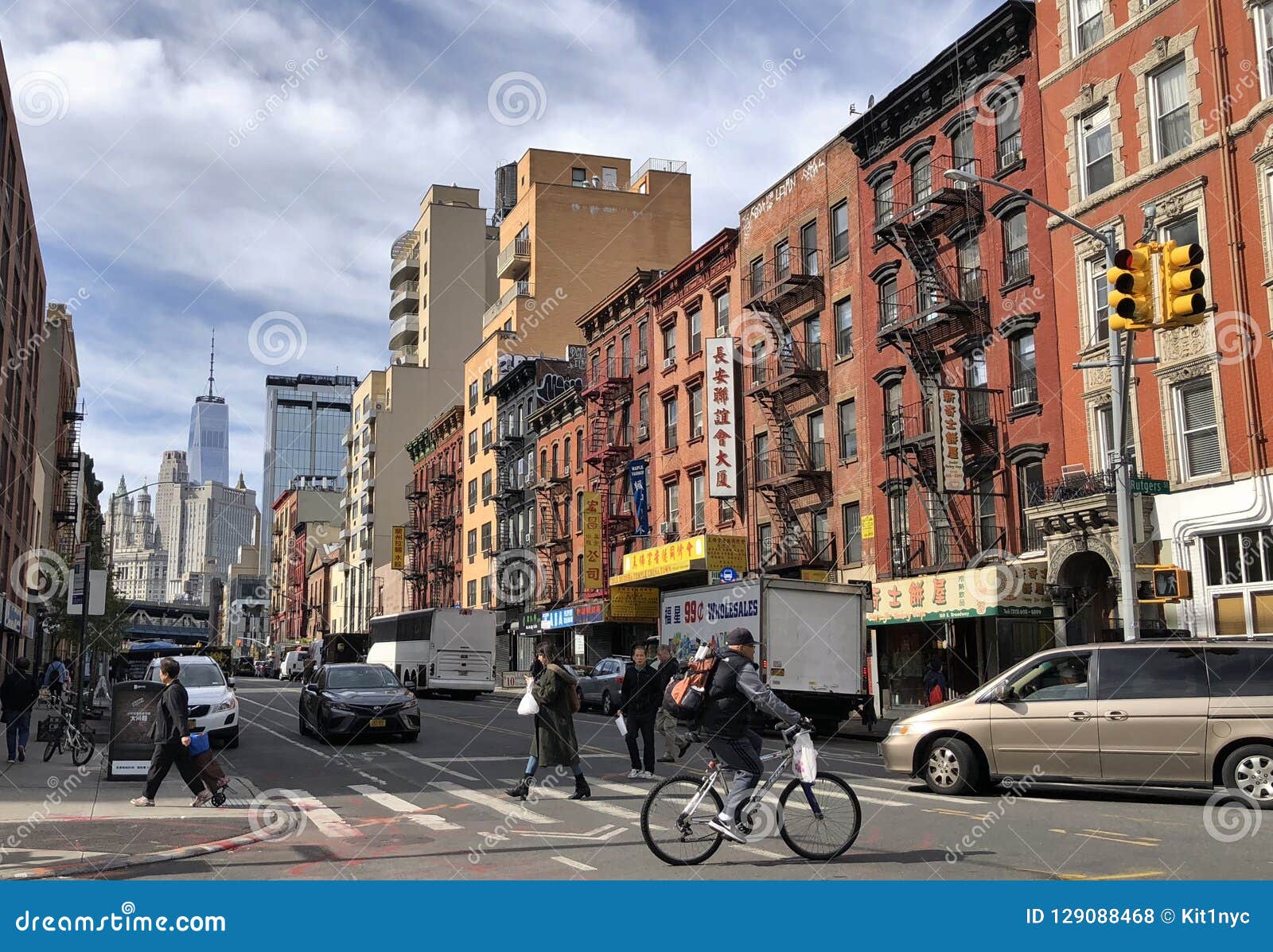 new york city street scene