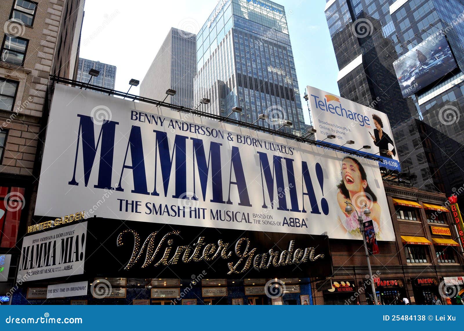 Nyc Mamma Mia Musical At Winter Garden Theatre Editorial Stock