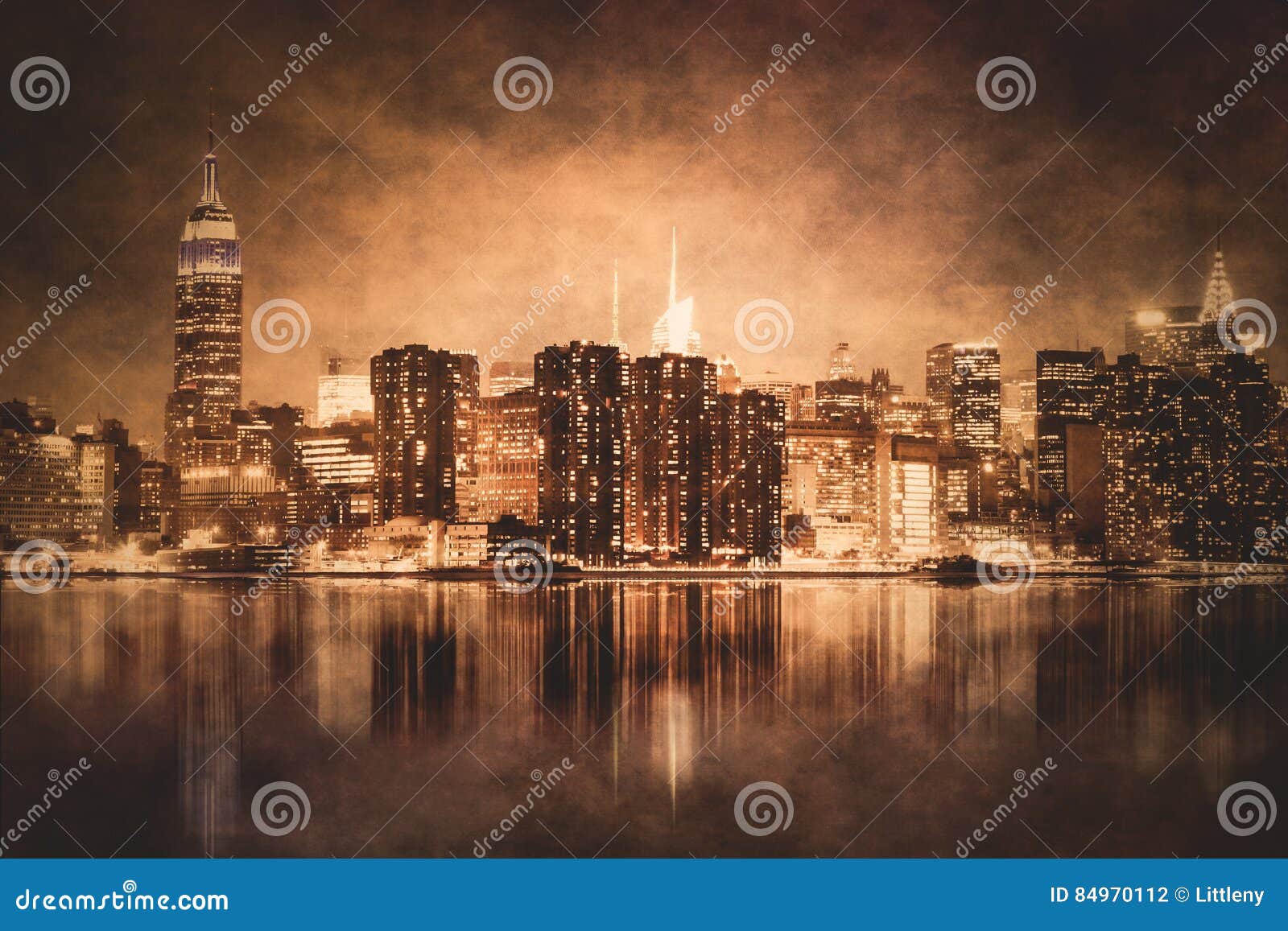 new york city at night background