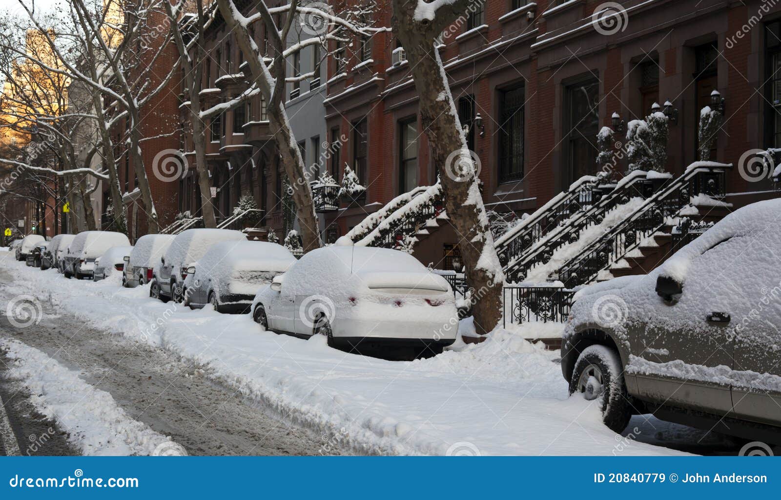 NYC after snow storm stock image. Image of cold, january 20840779