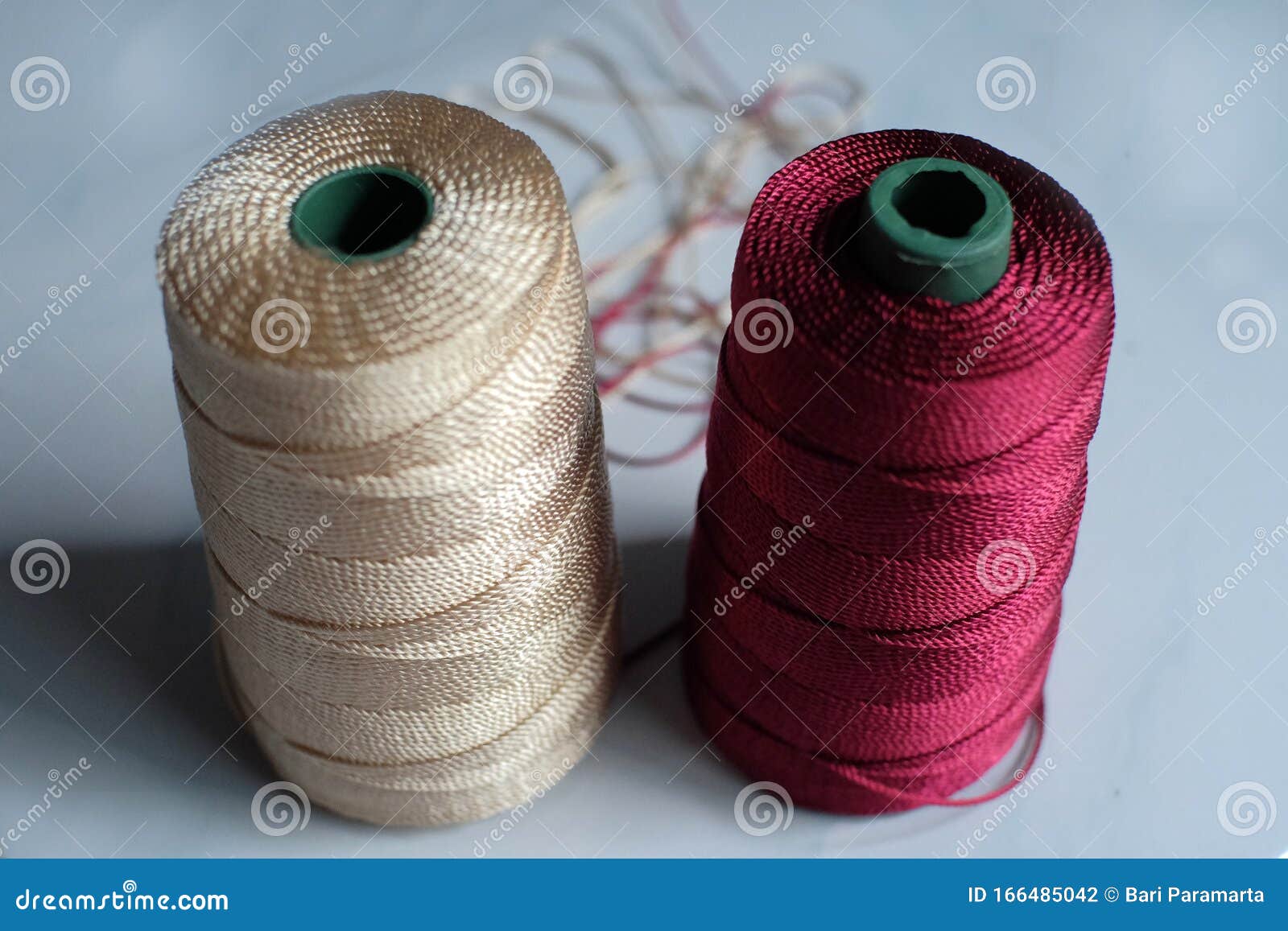 Nylon ball rolls stock photo. Image of macro, ball, isolated 166485042