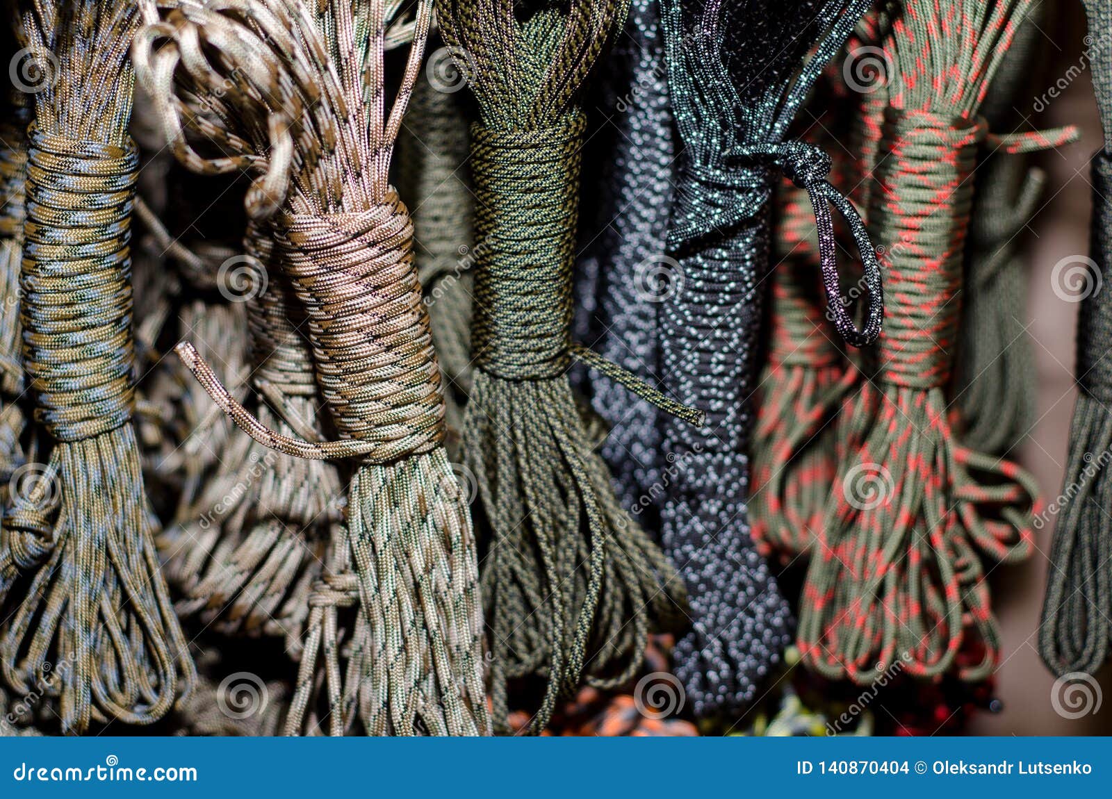 Nylon Paracord Rope stock photo. Image of cording, blue - 140870404