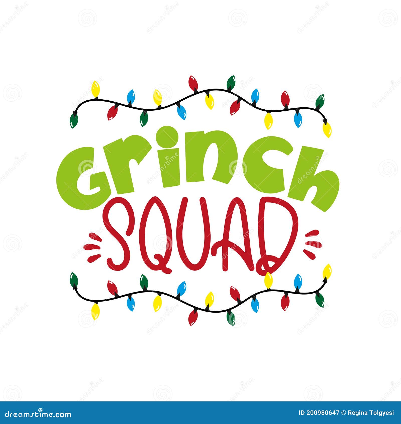 grinch squad - funny christmas  phrase .
