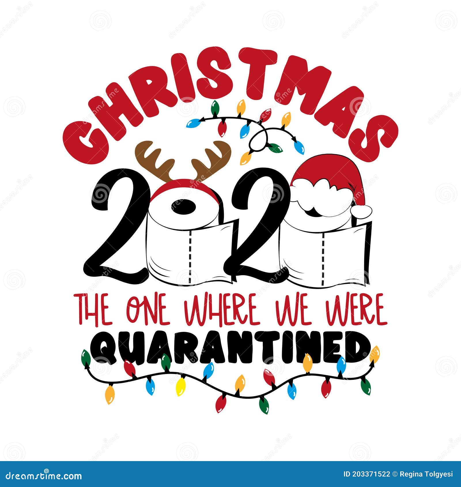 Christmas 2020 the One Where we Were Quarantined. Funny Greeting for