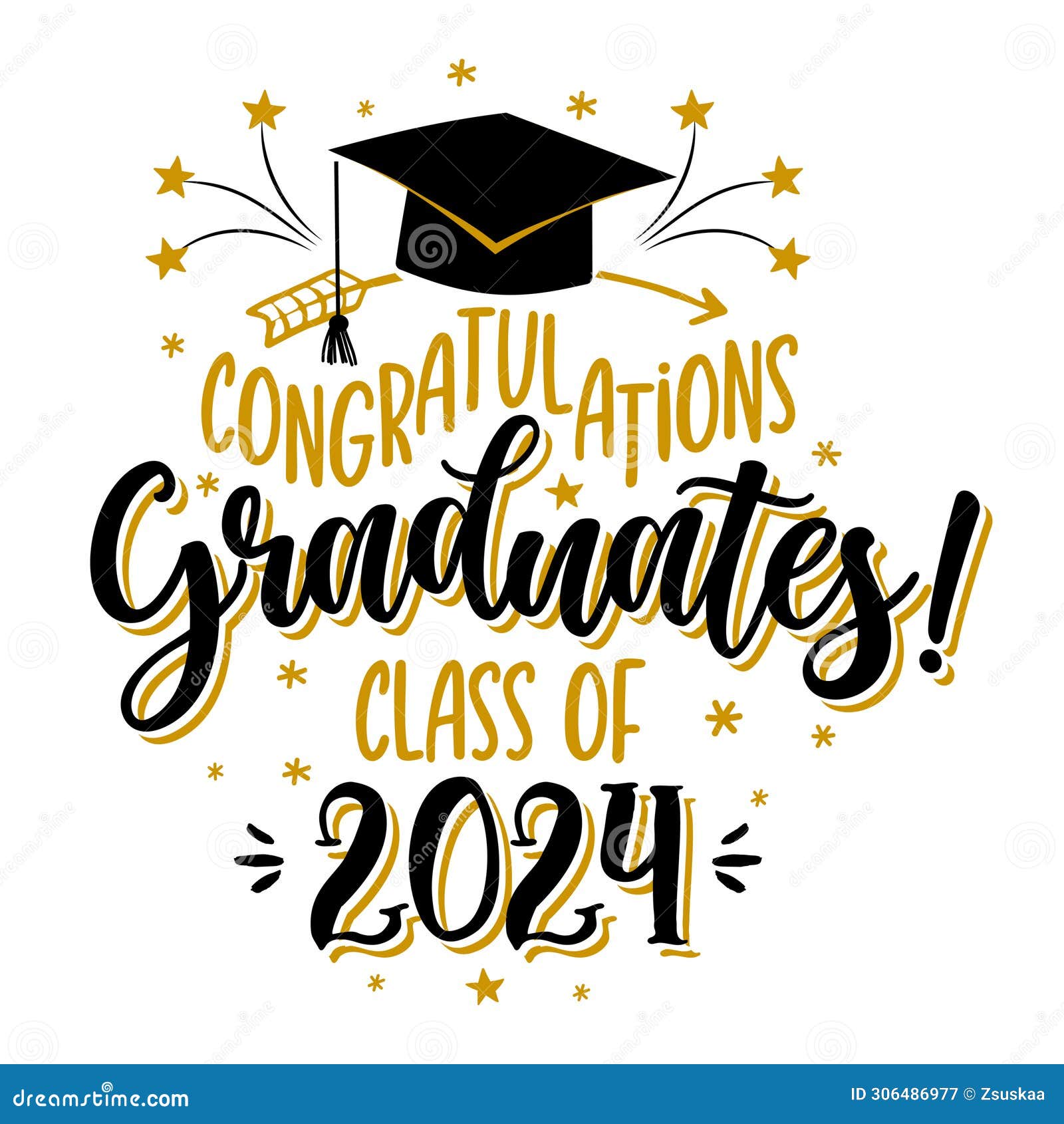 Congratulations Graduates Class Of 2024 Badge Design Template In congratulations-graduates-class-of-2024-badge-design-template-in