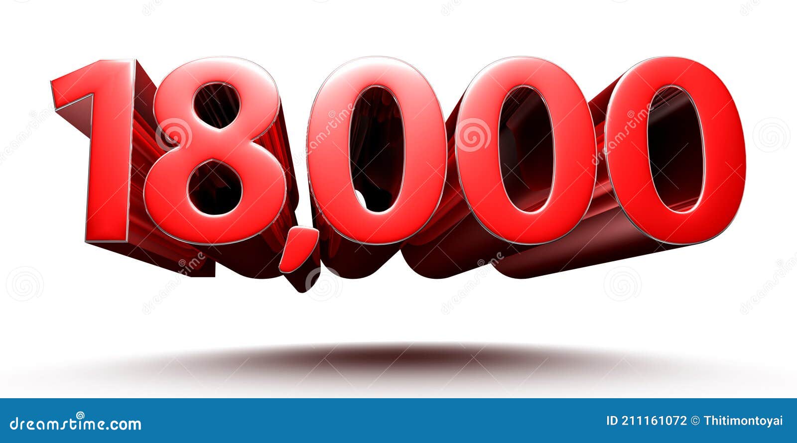 Número 18000. stock de ilustración. Ilustración de aislado - 211161072