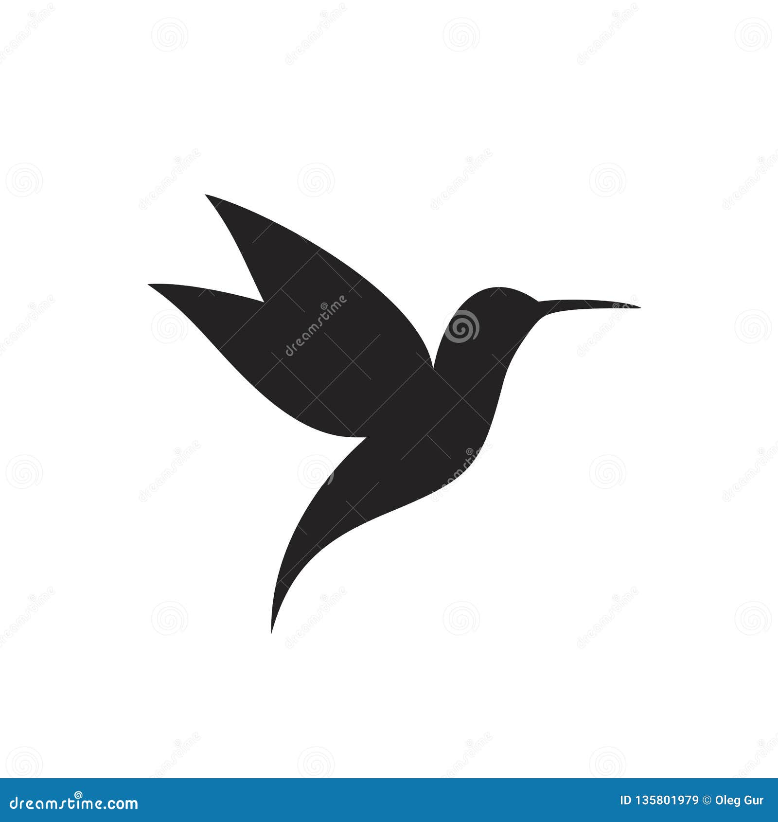 Hummingbird Silhouette Vector Stock Illustrations – 4,484 Hummingbird ...