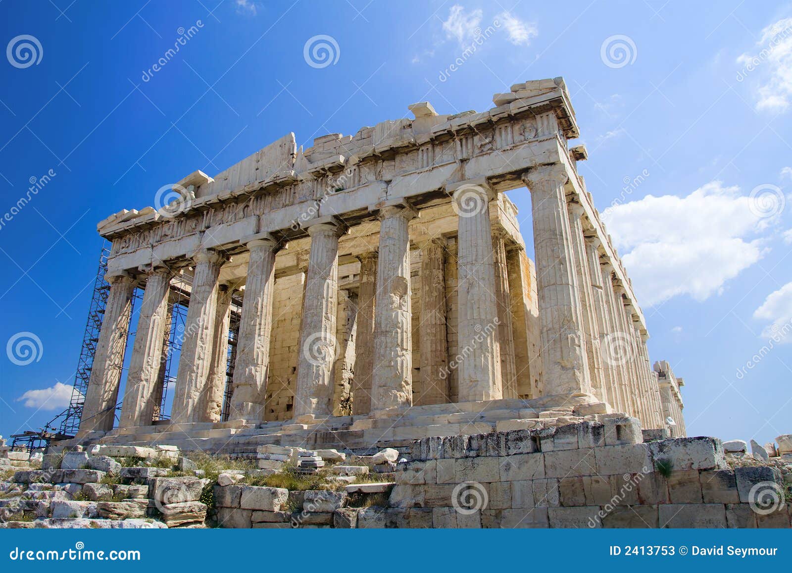 O Acropolis, Atenas imagem de stock. Imagem de céu, cenas - 2413753