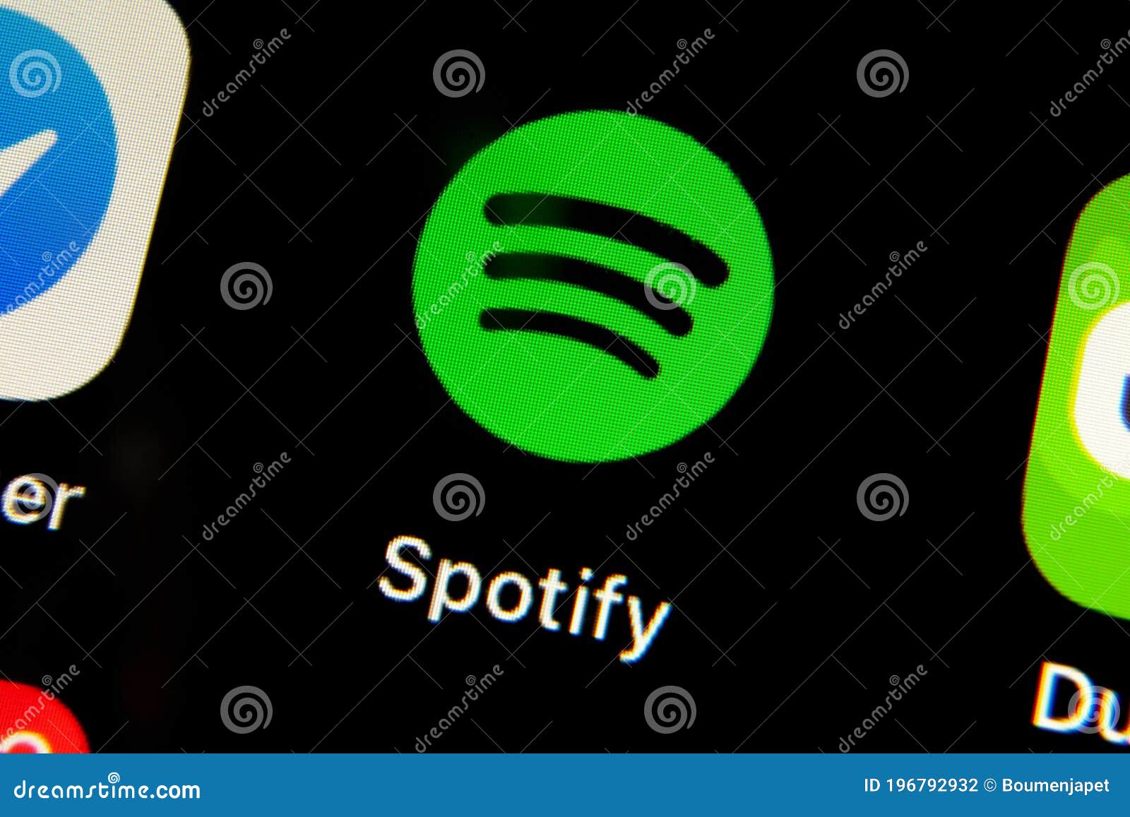 O Aplicativo Spotify é Uma Plataforma De Streaming De Música Desenvolvida  Pela Empresa Sueca Spotify Ab Fotografia Editorial - Imagem de estoque,  telefone: 196792932