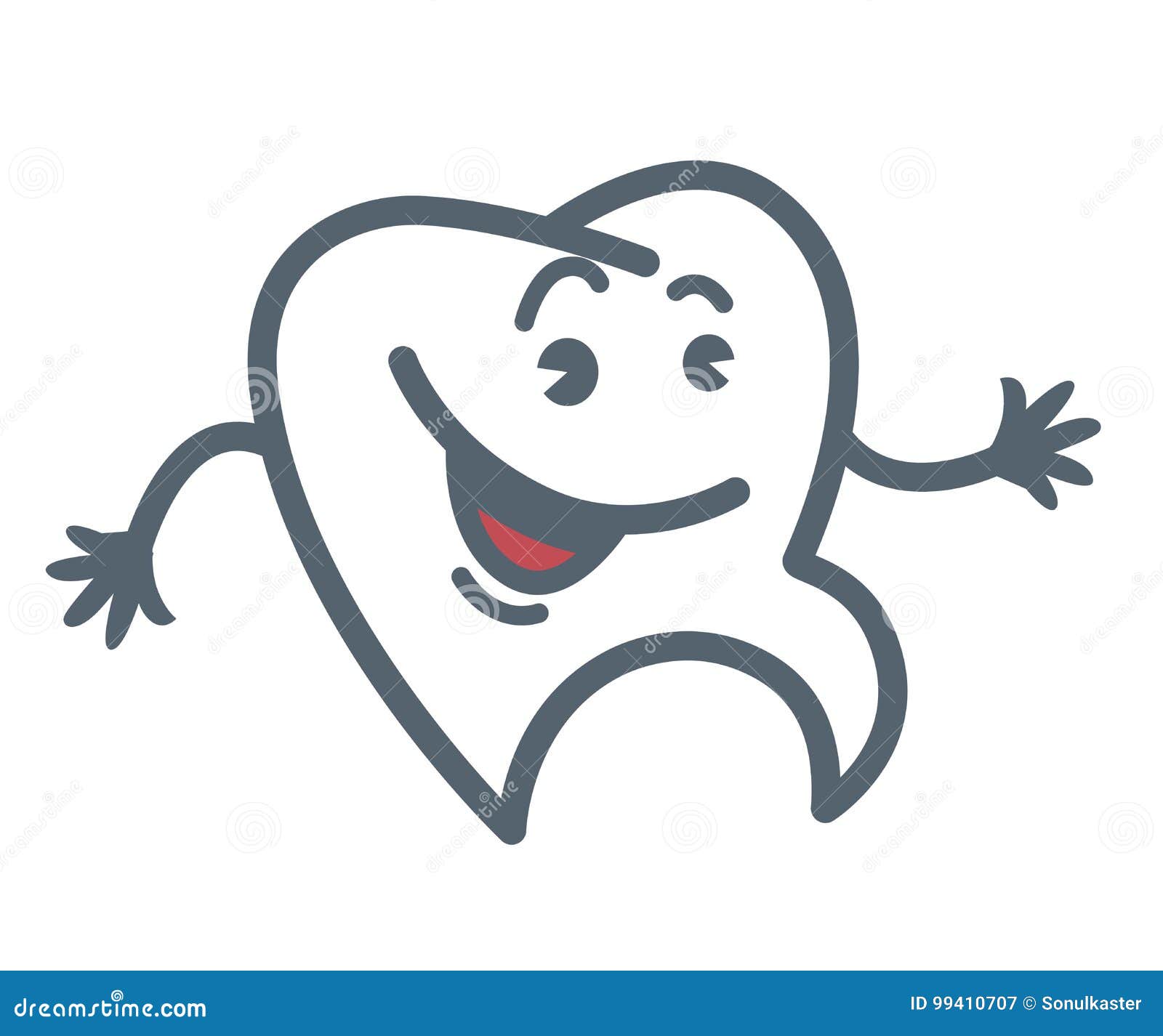 Desenhos Animados Mão Desenhada Boca Aberta E Dentes Brancos PNG