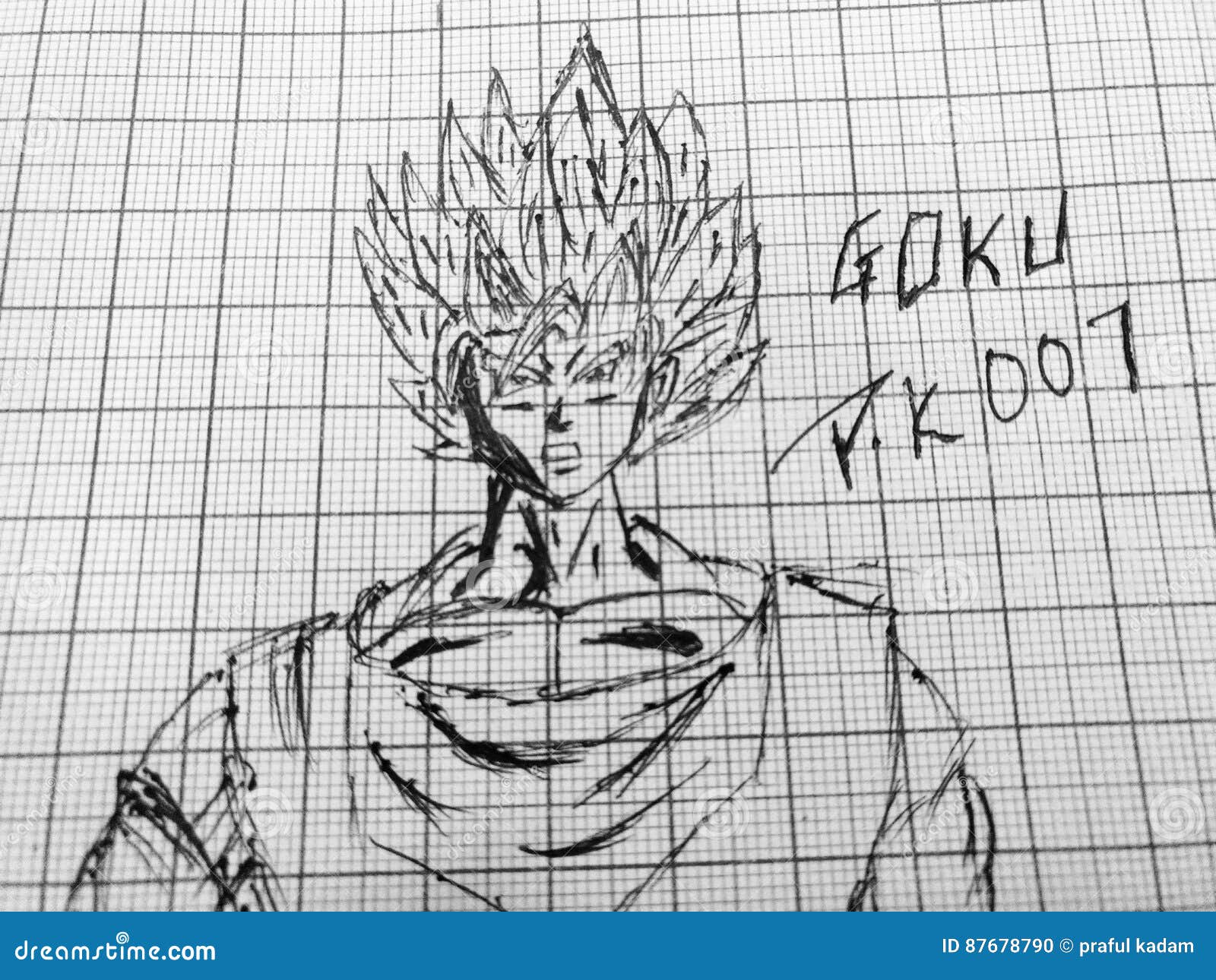 Desenho Animado De Goku Da Bola Dragon Foto de Stock Editorial - Imagem de  desenho, esfera: 167344713