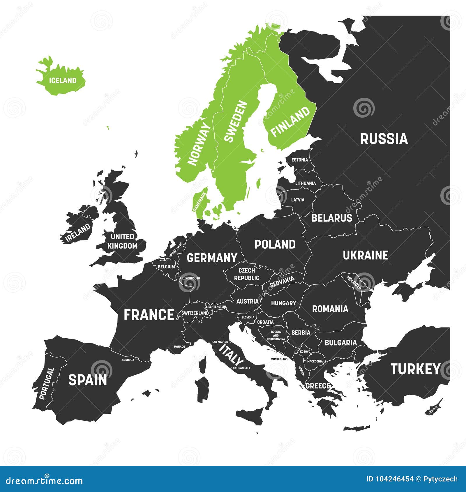 Mapa Da Escandinávia. Noruega Suécia Finlândia Dinamarca Islândia E Ilhas  Faroé. Mapa Dos Países Nórdicos. Fundo Vetorial Para Ilustração Stock -  Ilustração de noruega, europeu: 198454676