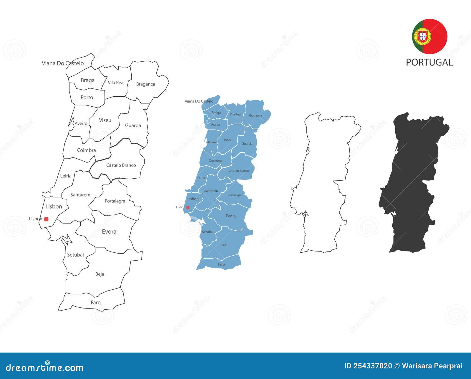 Desenho Do Mapa Branco Isolado Na Grelha De Néon Azul Com Fundo Escuro Do  Vetor Portugal Do País Ilustração do Vetor - Ilustração de projeto,  português: 274498445