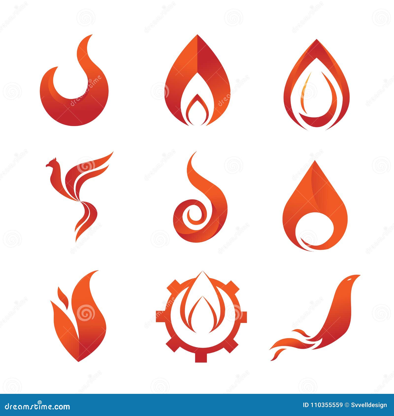 O Fogo Arde O Grupo De Símbolo Do Emblema Do Elemento Ilustração do Vetor -  Ilustração de geometria, logotipo: 110355559