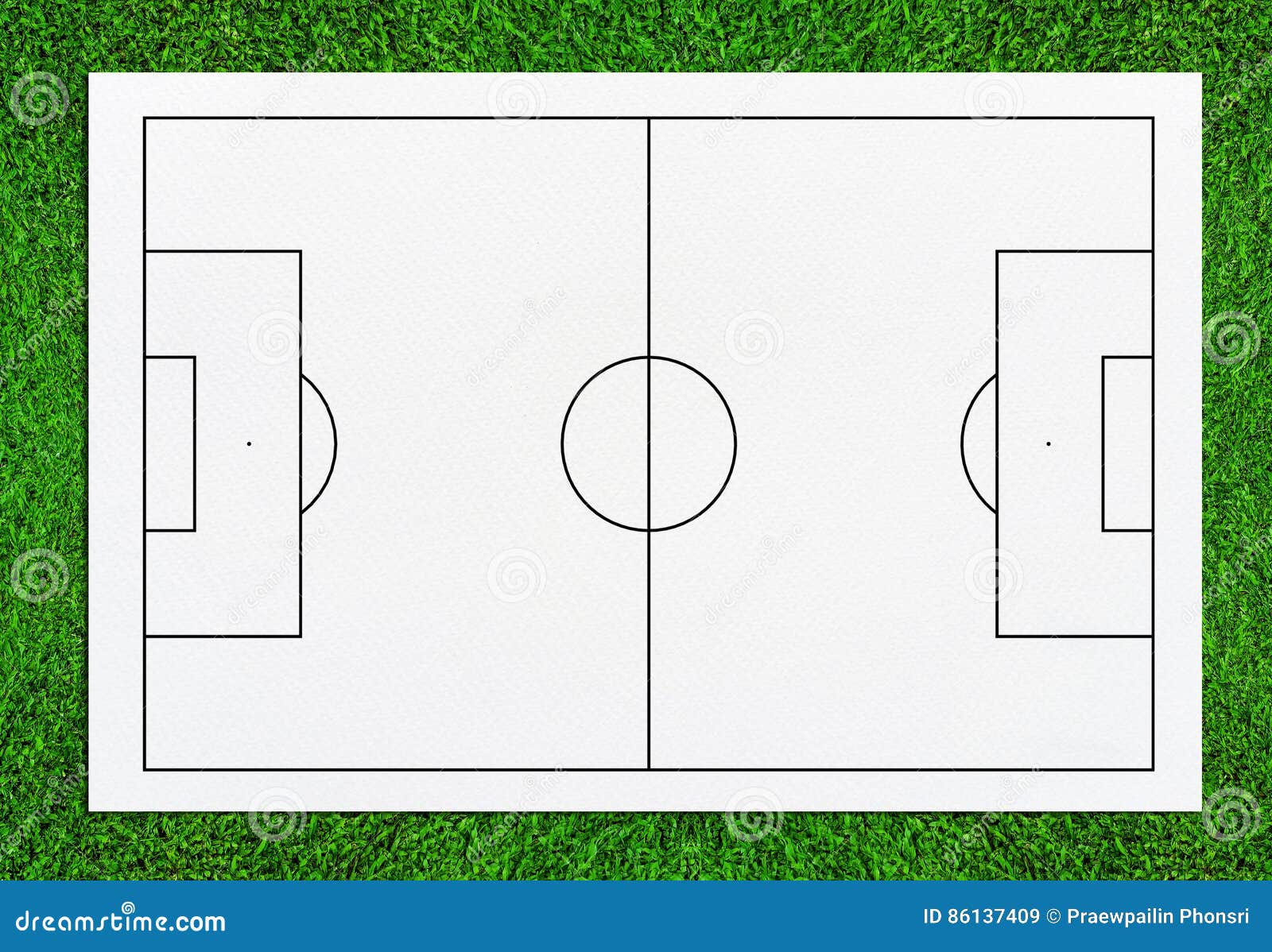 fundo abstrato na forma de um campo de futebol com uma bola e uma rede.  imitação