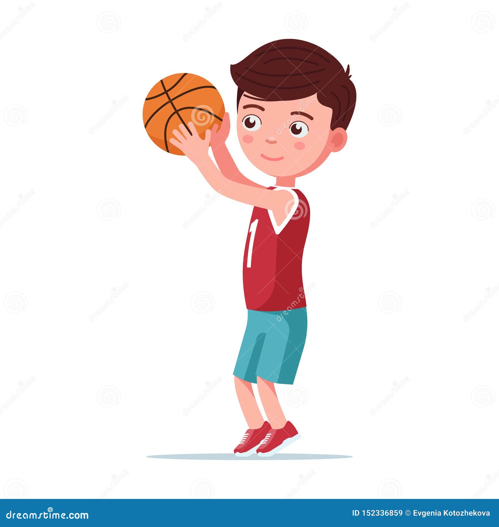 Vetores de Jogo Do Jogador De Basquetebol Dos Meninos Com Esfera Uma  Criança Pequena Que Joga O Basquetebol Ilustração Colorida Dos Desenhos  Animados No Vetor Liso Esporte Infantil Jogos De Equipe Esportiva