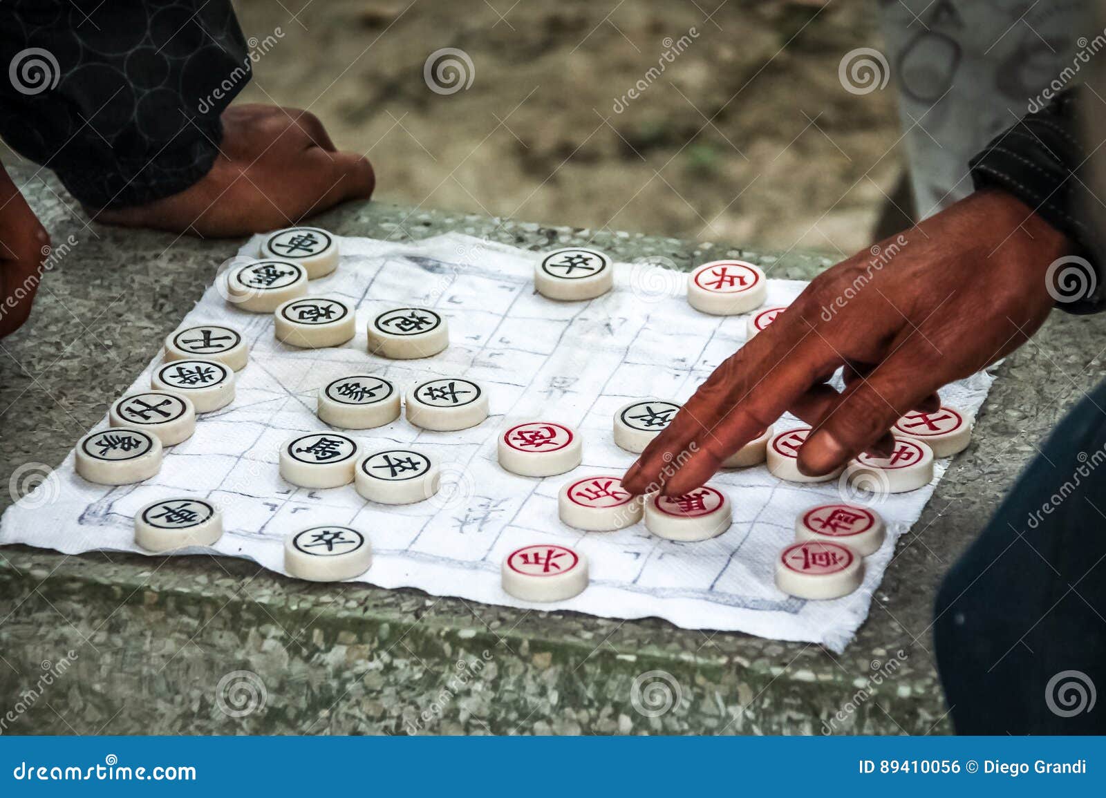 O Jogo De Xadrez Do Chinês Tradicional Jogou No Papel - Shanghai