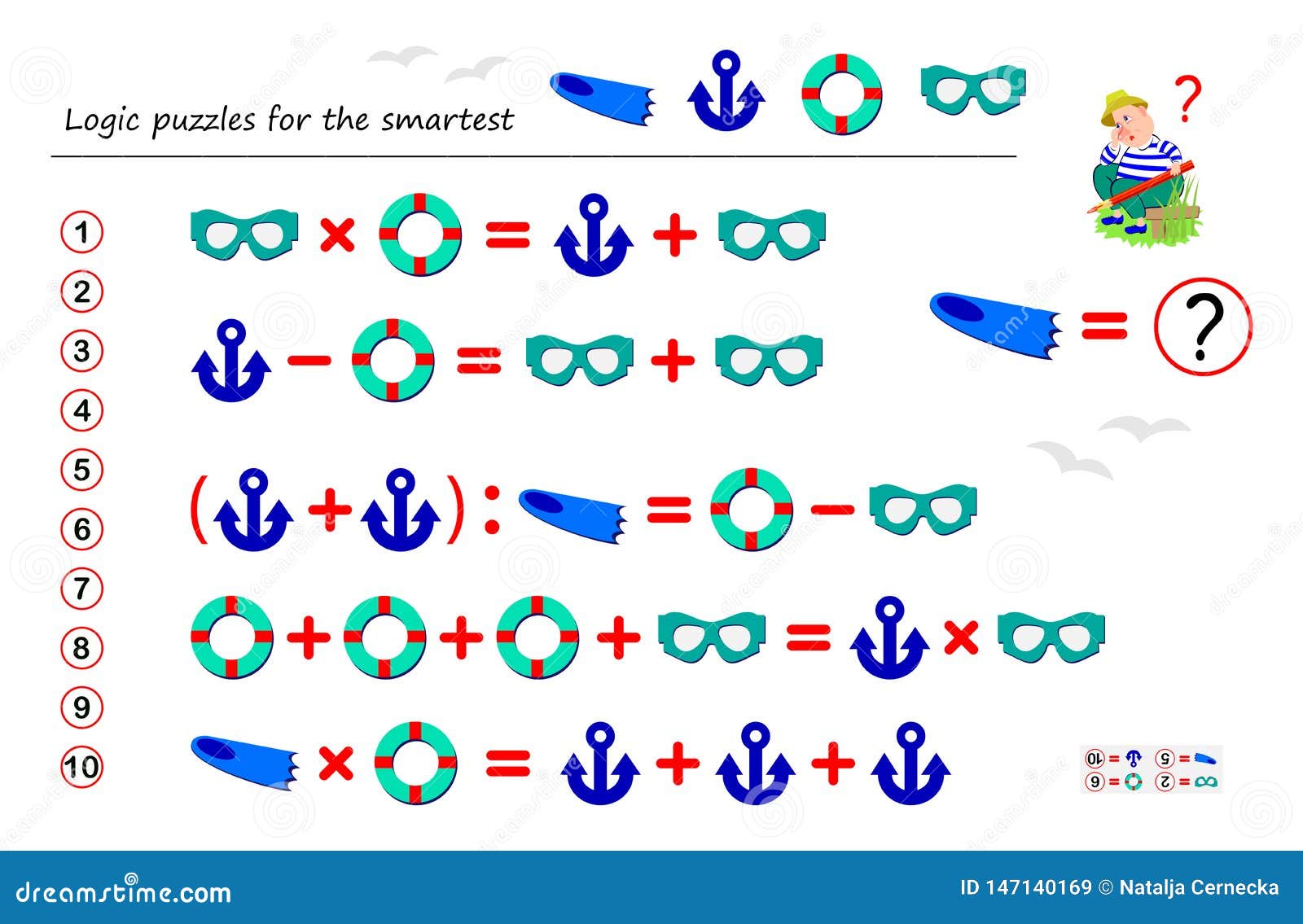 O Jogo Do Enigma Da Lógica Matemática Para Mais Esperto Resolve