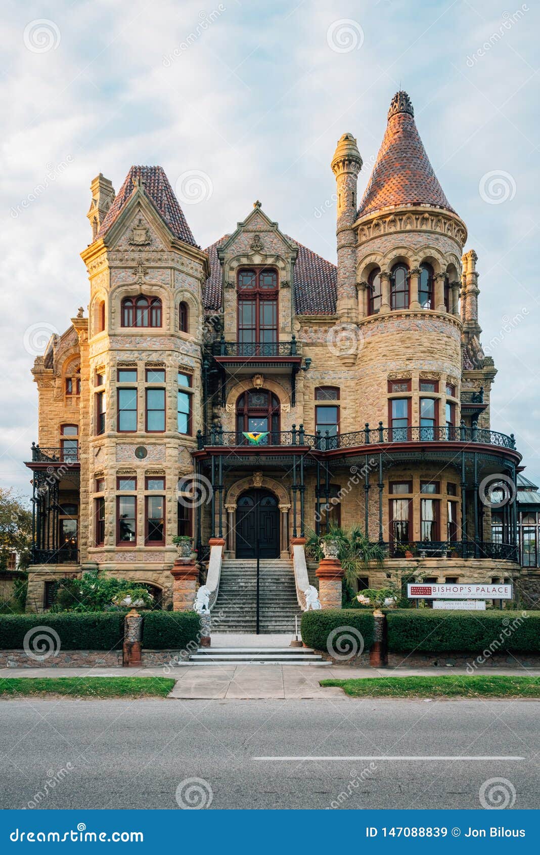 O Palácio Do Bispo, Em Galveston, Texas Imagem de Stock Editorial