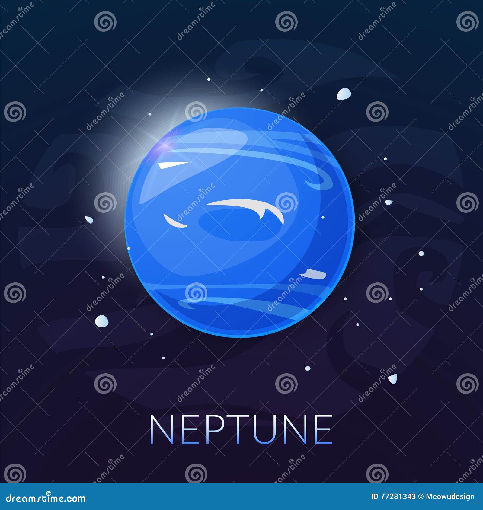 O Planeta Netuno, Ilustração Do Vetor Ilustração do Vetor - Ilustração de  conceito, jarro: 77281343, image size:1600x1690