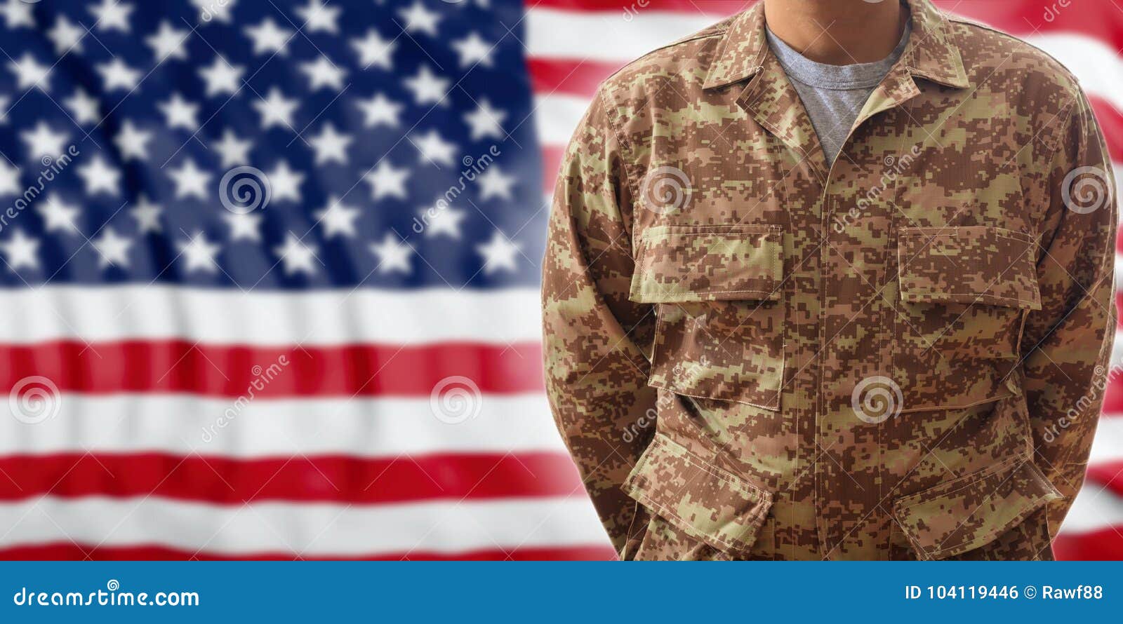 Bandeira Dos Estados Unidos Da América E Casaco-uniforme Militar Dobrado  Símbolos Militares - Faixa Conceptual De Fundo Para Os a Imagem de Stock -  Imagem de estrelas, americano: 170022083