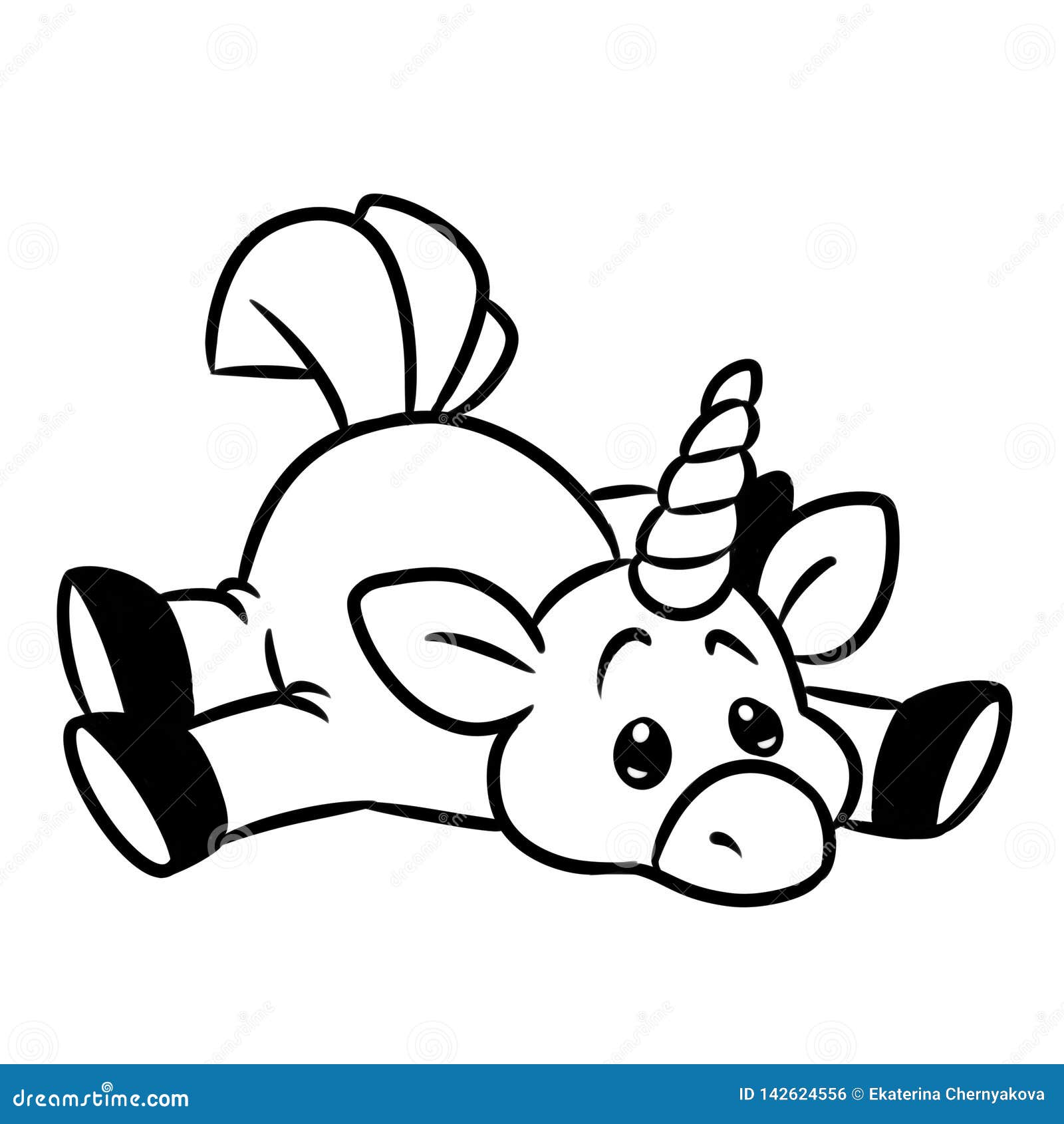 Unicornio para colorir Fotos de Stock, Unicornio para colorir Imagens sem  royalties