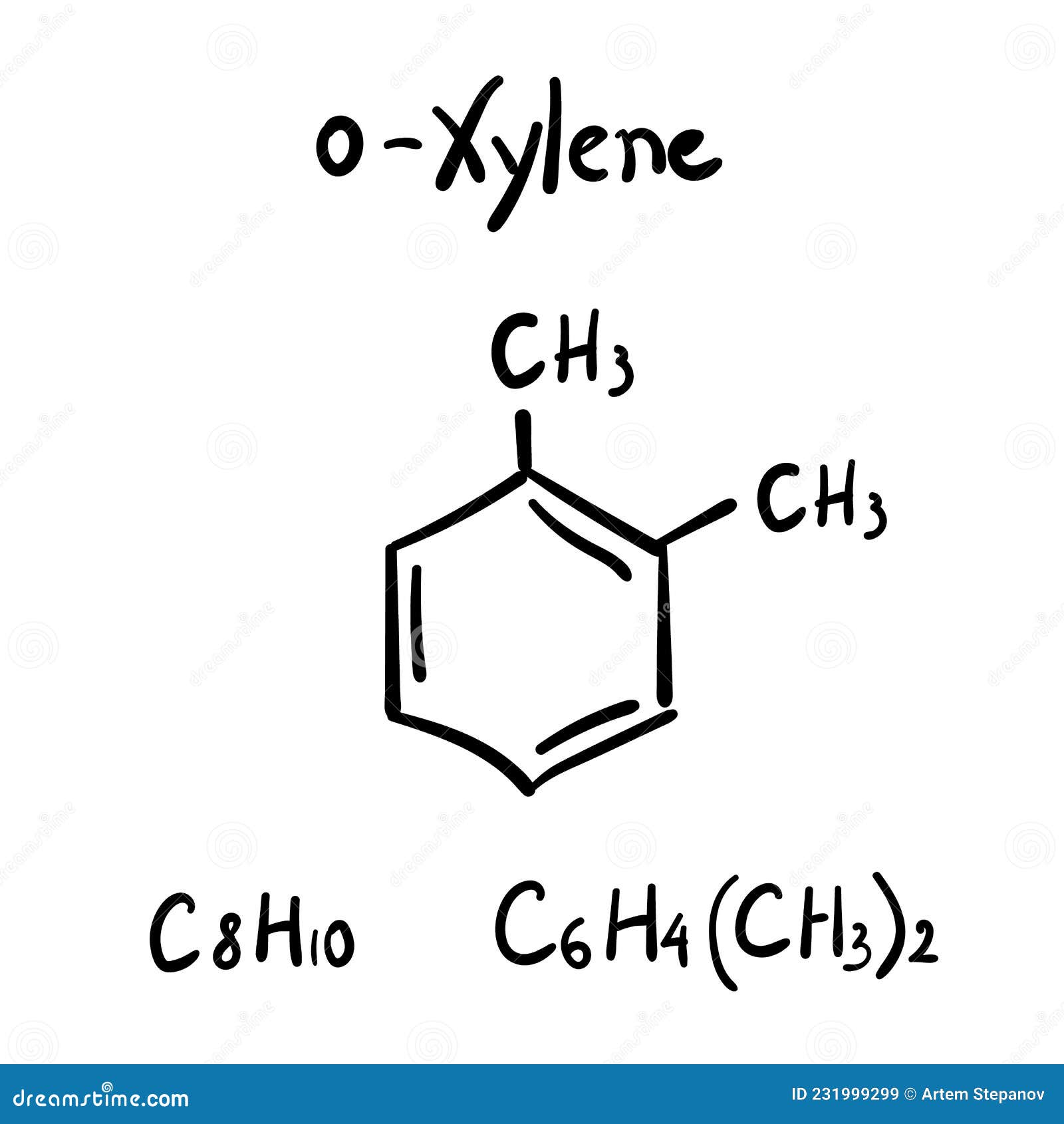 Xylene Structural Formula