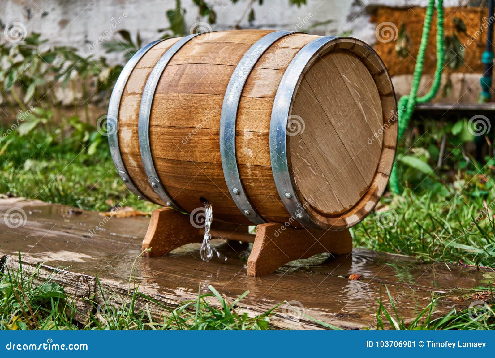 Oak barrel for storage stock image. Image of wood, tank 103706901