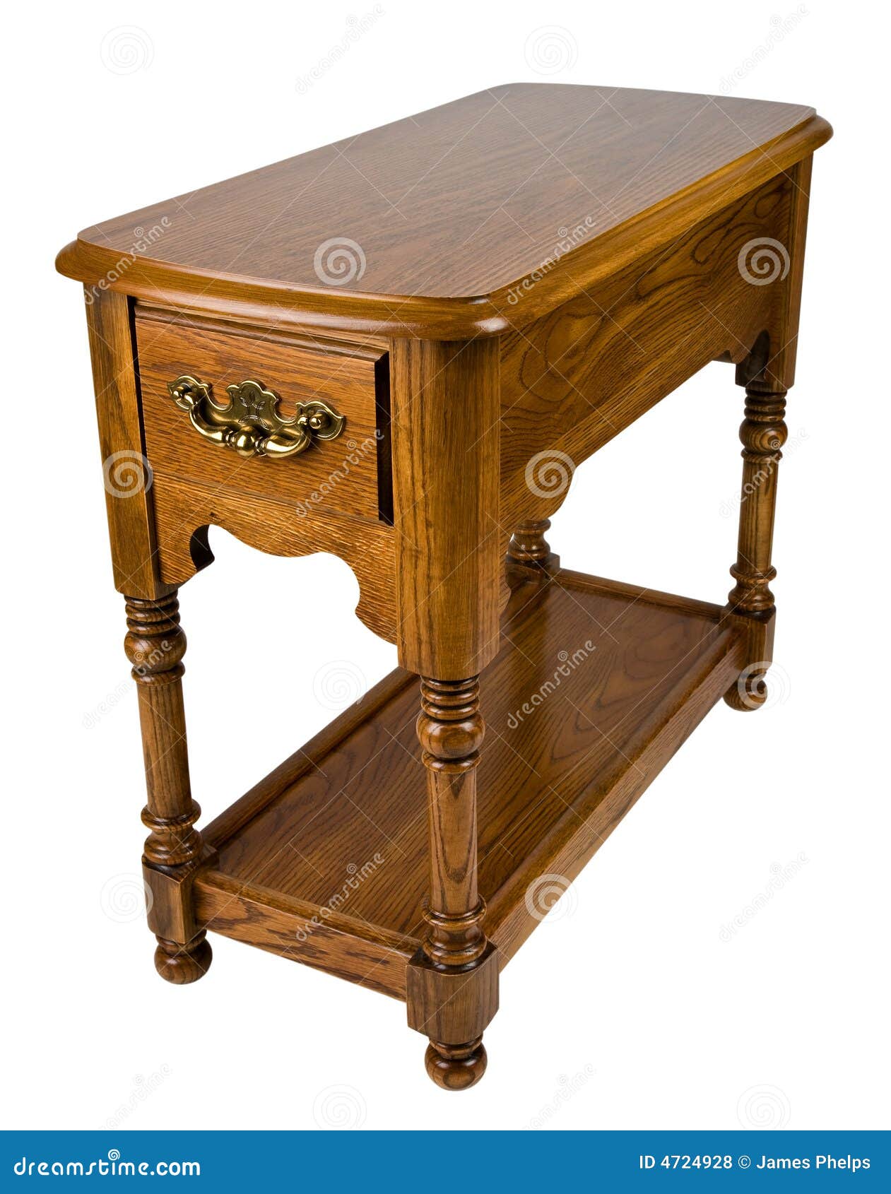 Oak Chair Side End Table stock photo. Image of style, design - 4724928