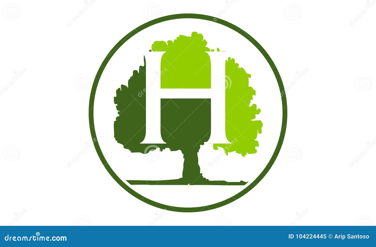 oak tree letter h