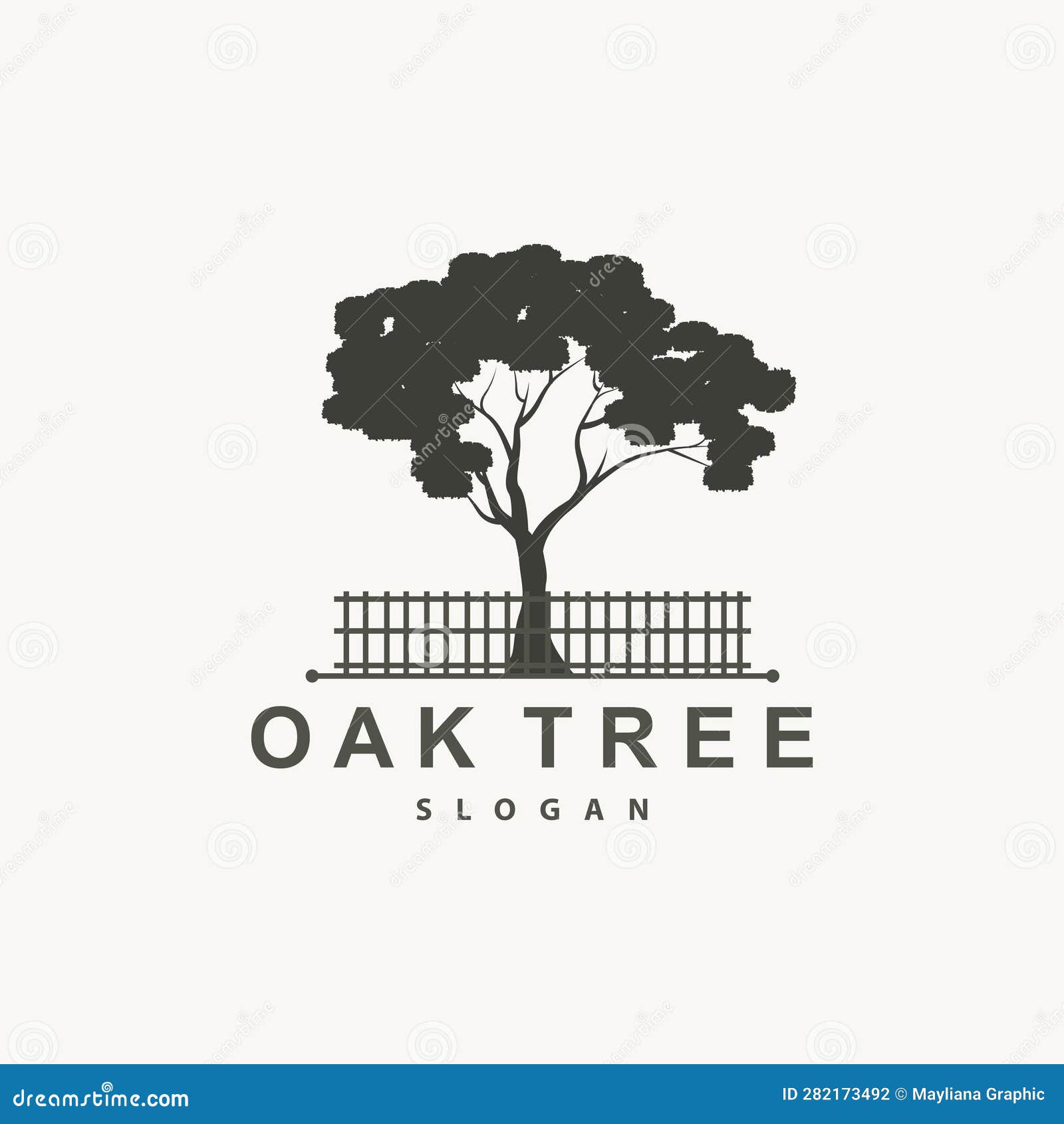 Oak Tree Logo, Nature Tree Plant Vector, Minimalist Simple Design ...