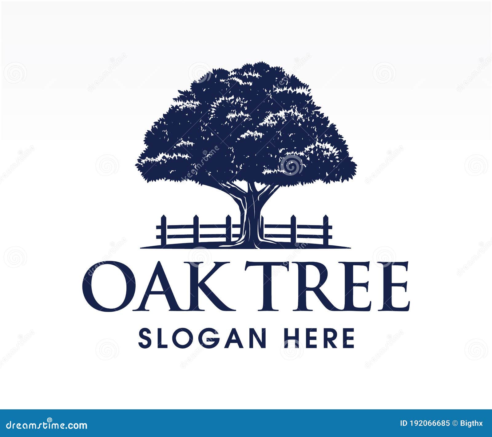 Oak Tree Silhouette Creative Logo Vector Illustration 1004700 Logos ...