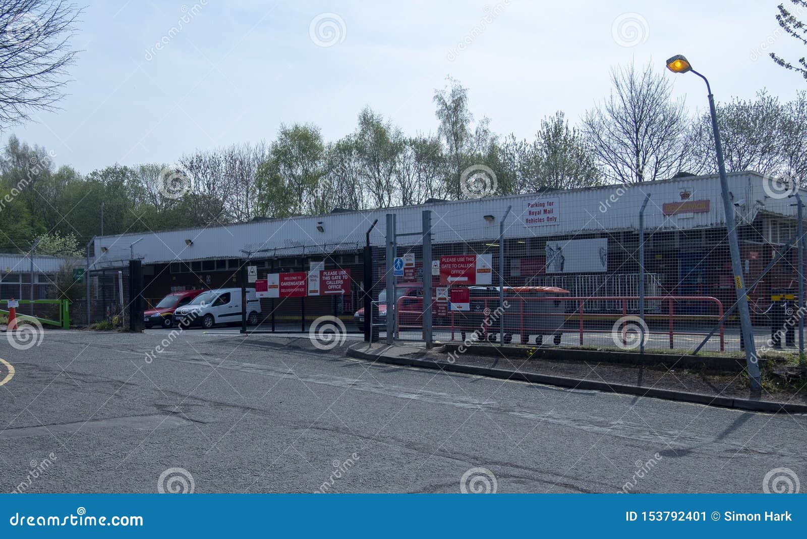 Oakengates sorting office editorial photo. Image of roads 153792401