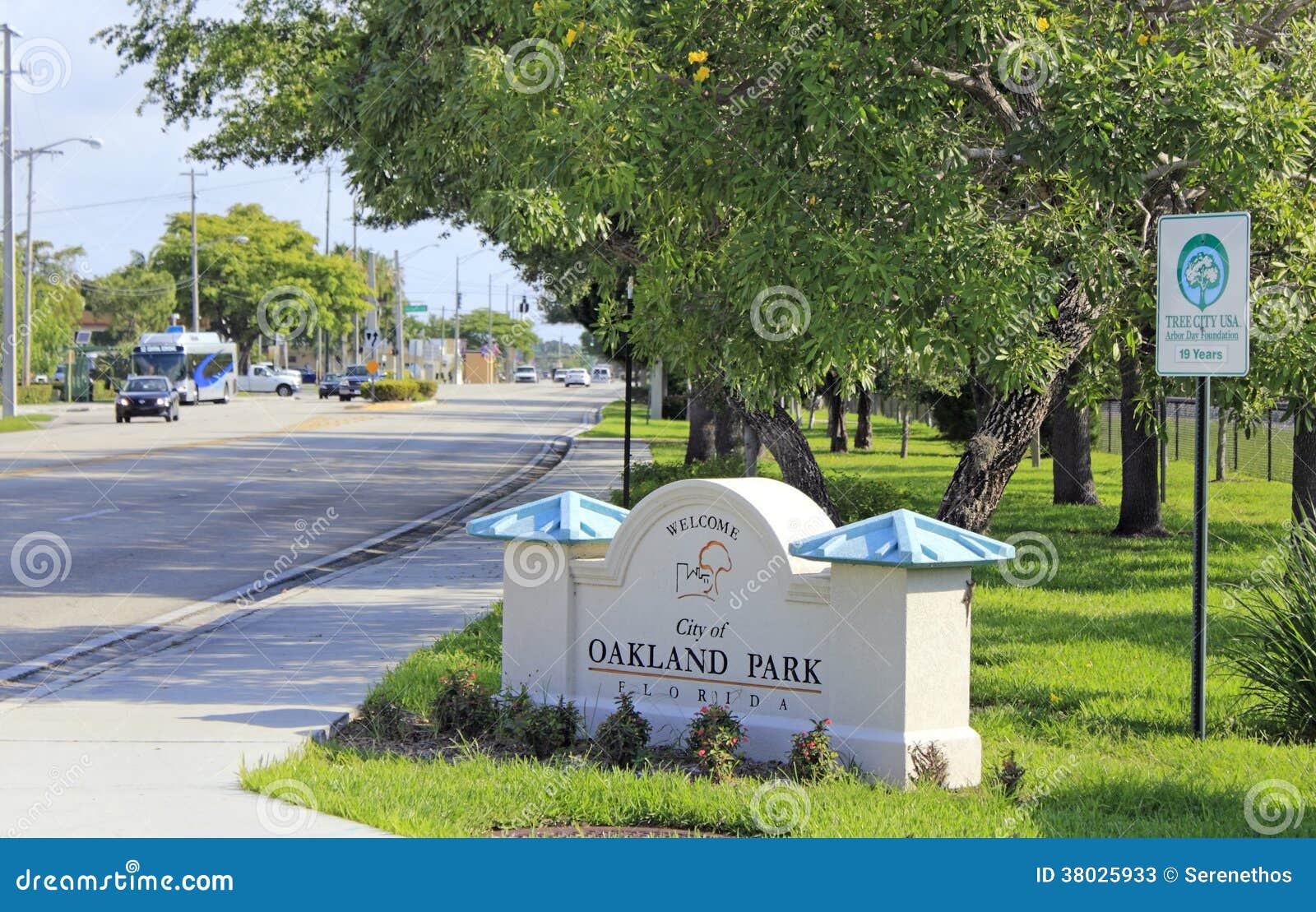 Oakland Park, Florida Sign Editorial Stock Photo Image of