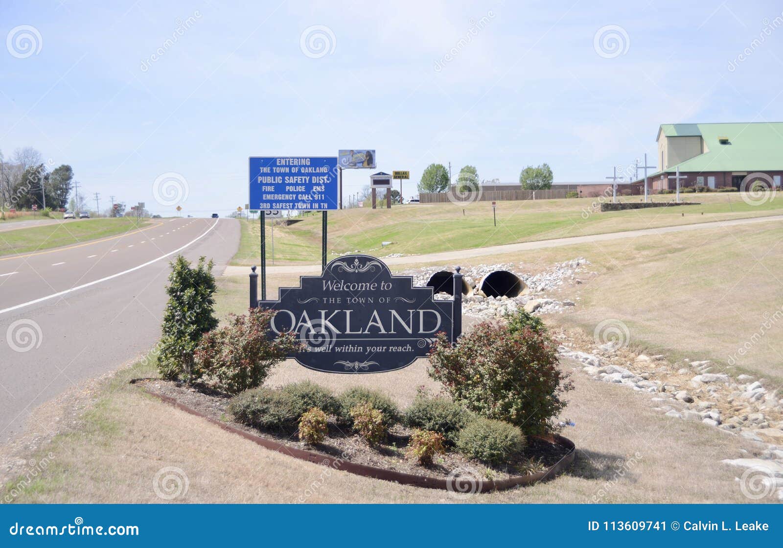 Oakland Tennessee Sign Foto Editorial Imagem de memphis