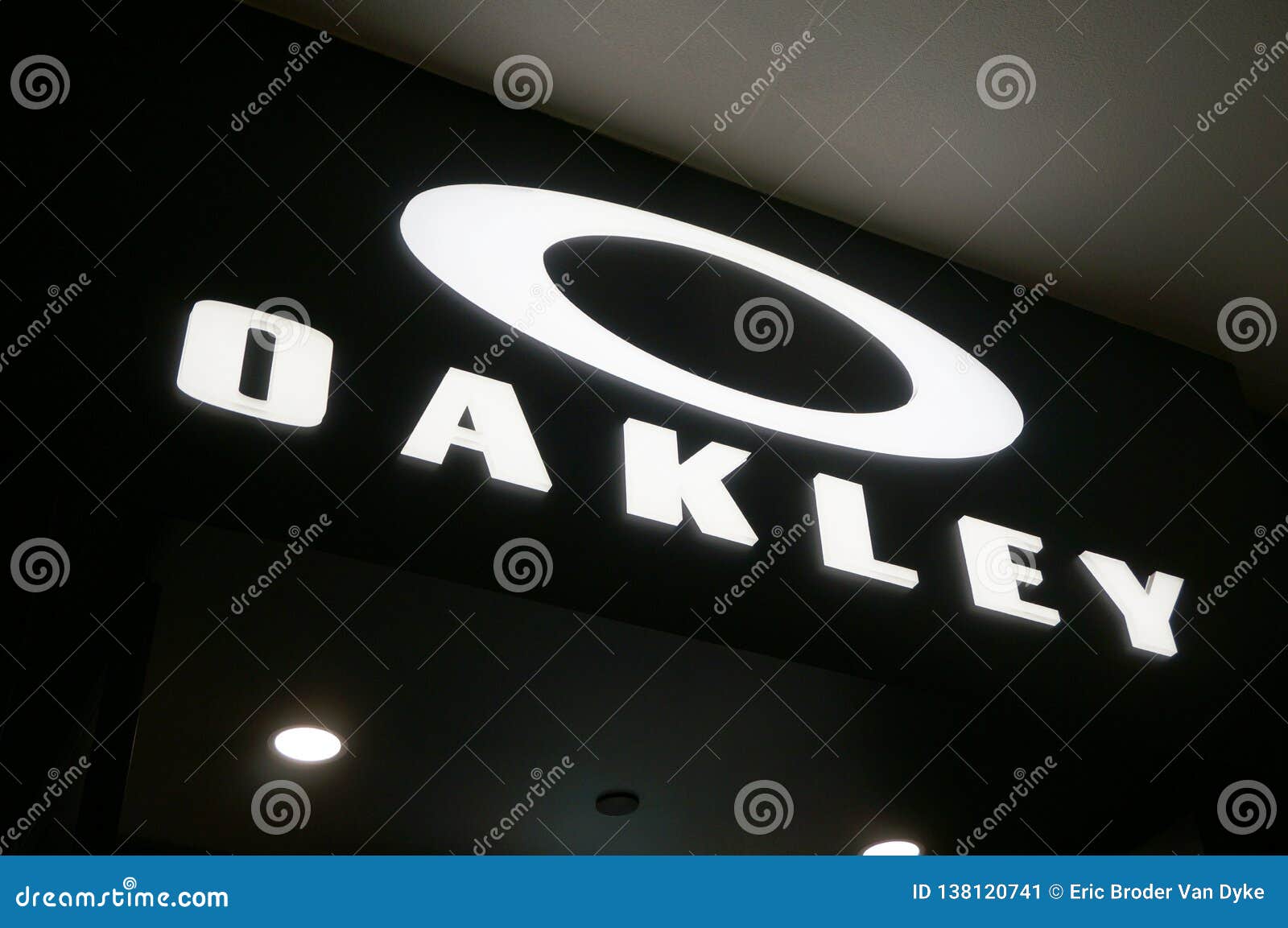 Oakley logo Sign editorial photo. Image 
