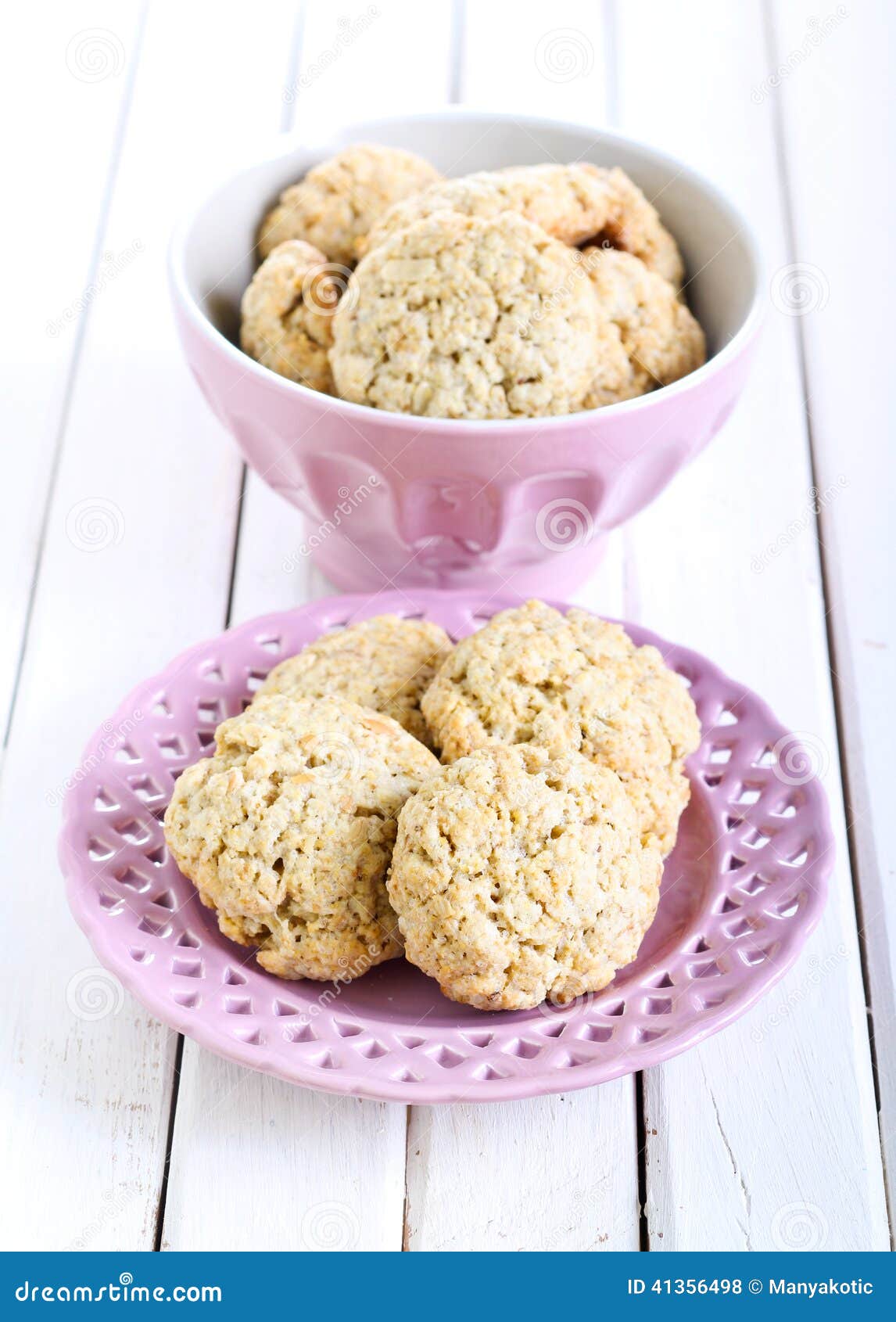 Oat bran cookies stock photo. Image of oatmeal, sweet 41356498