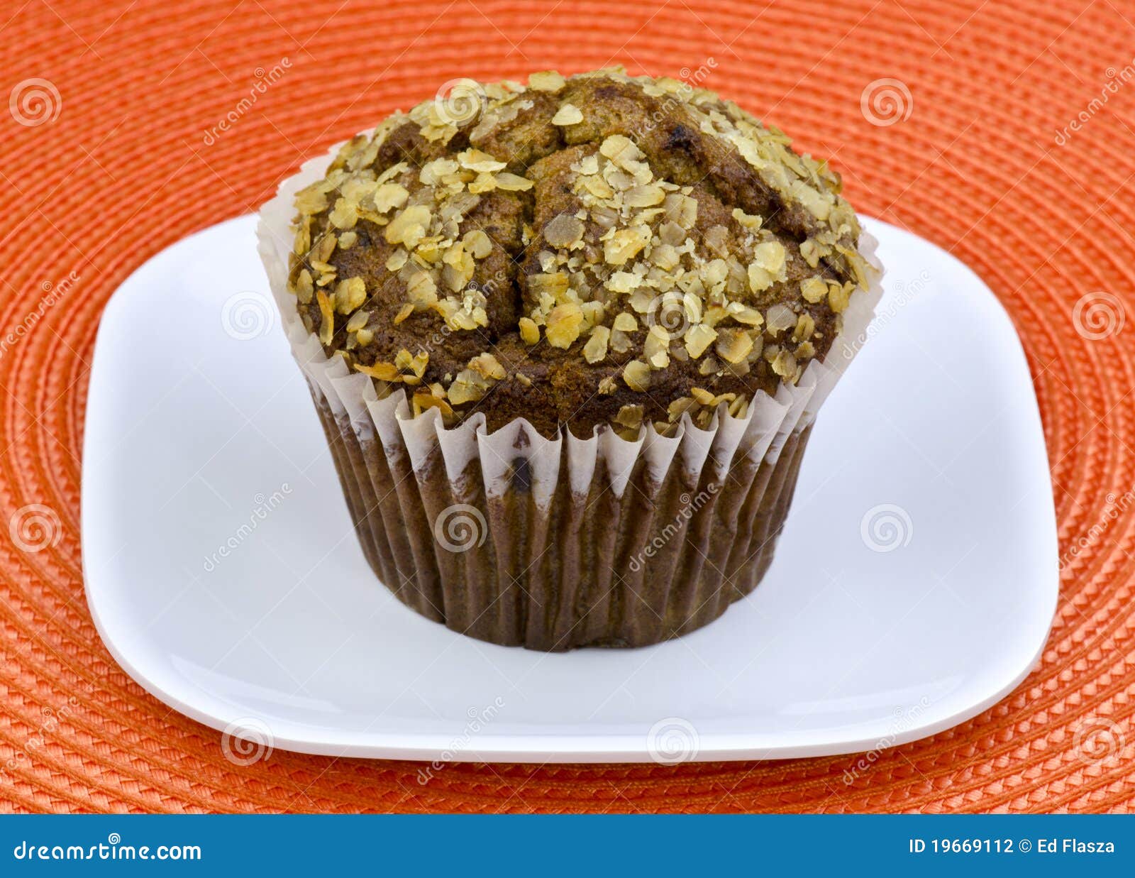 Oat bran muffin stock photo. Image of tasty, morning 19669112
