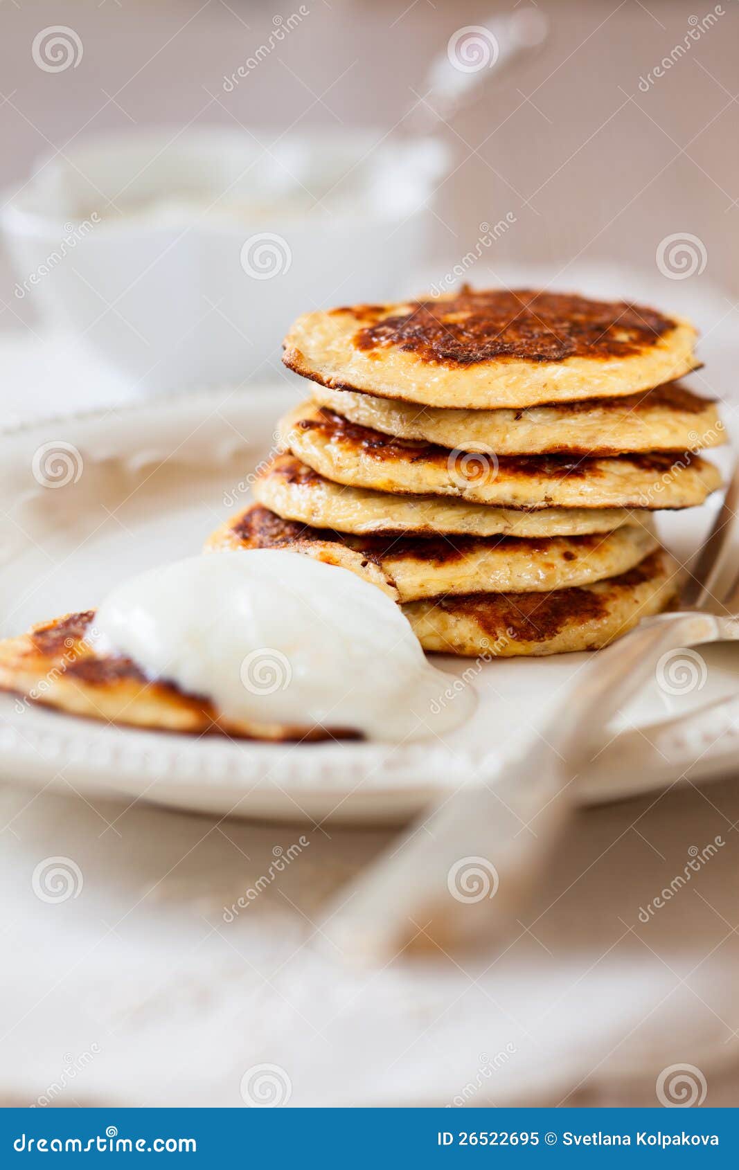 Oat Bran Pancake stock image. Image of napkin, dinner 26522695