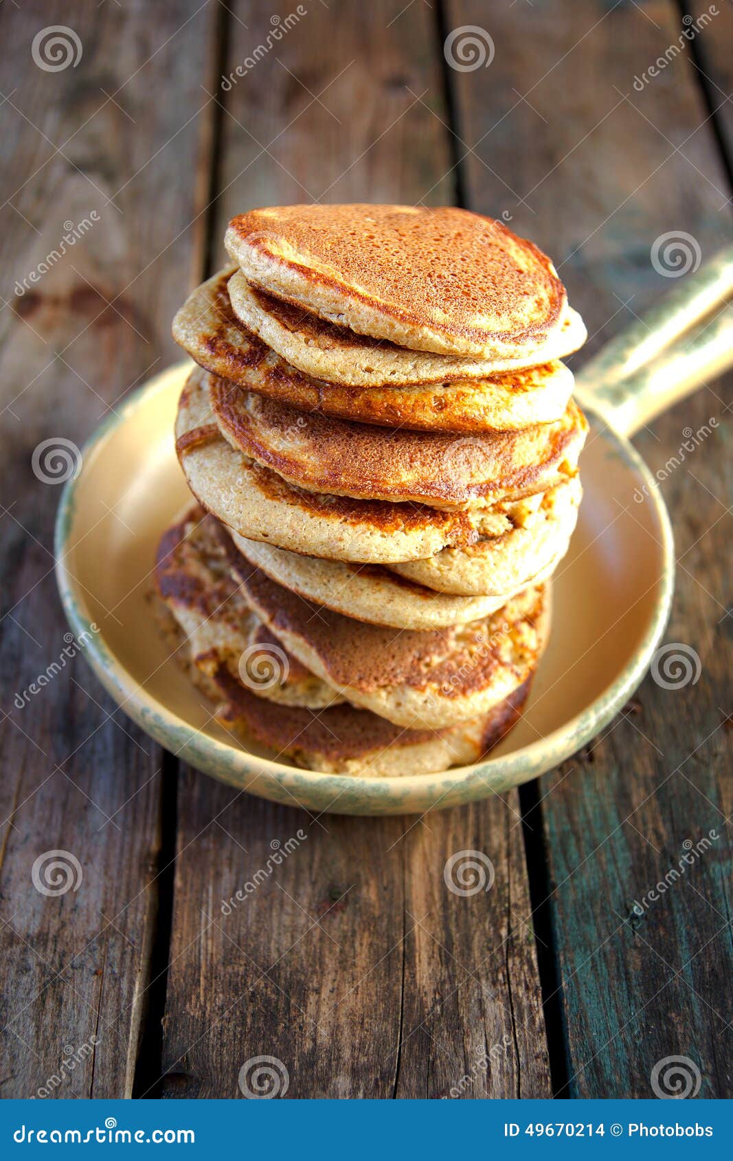 Oat bran pancakes stock photo. Image of freshness, sour 49670214