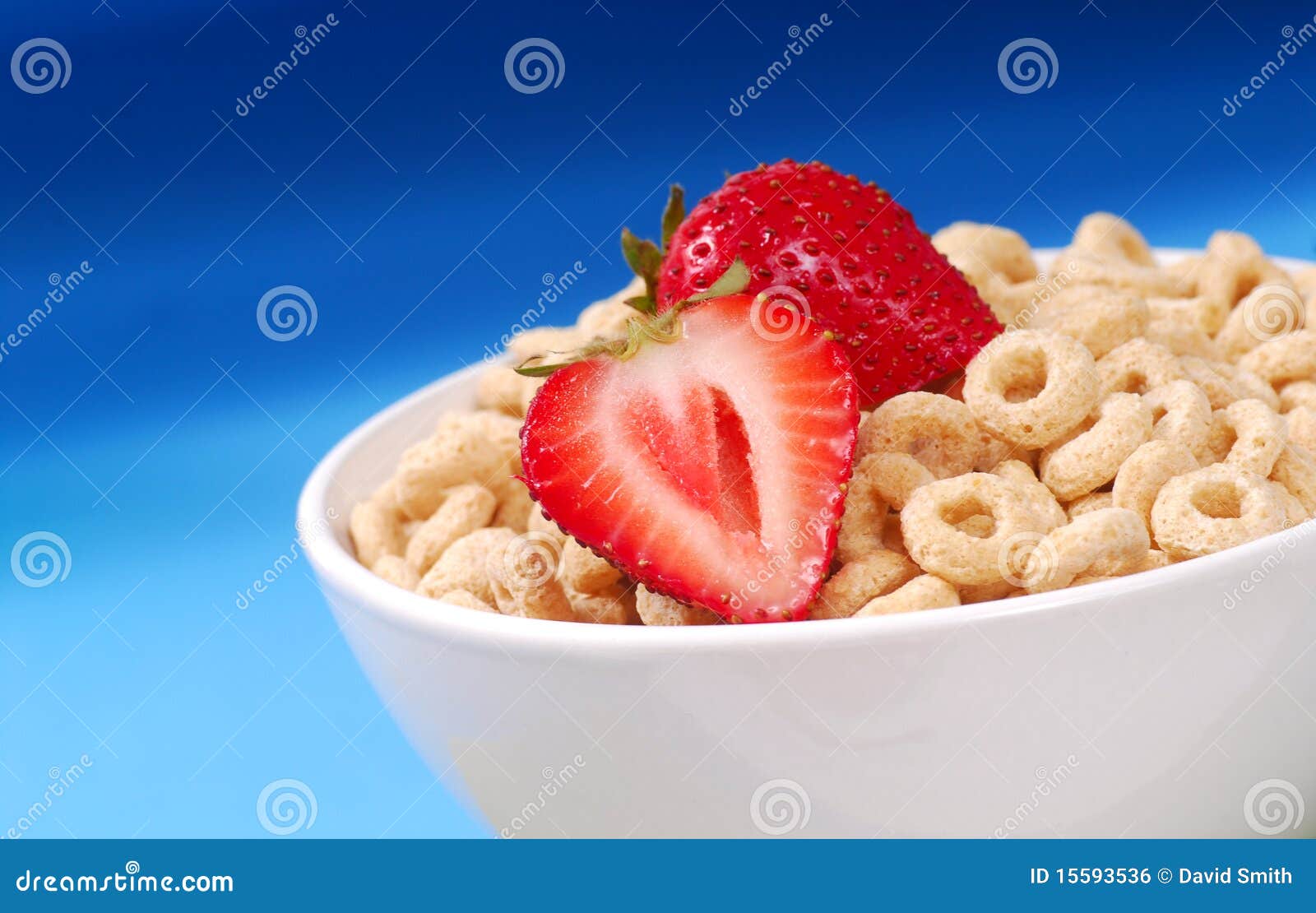 Oat Cereal with Strawberries Stock Photo Image of delicious, fiber 15593536