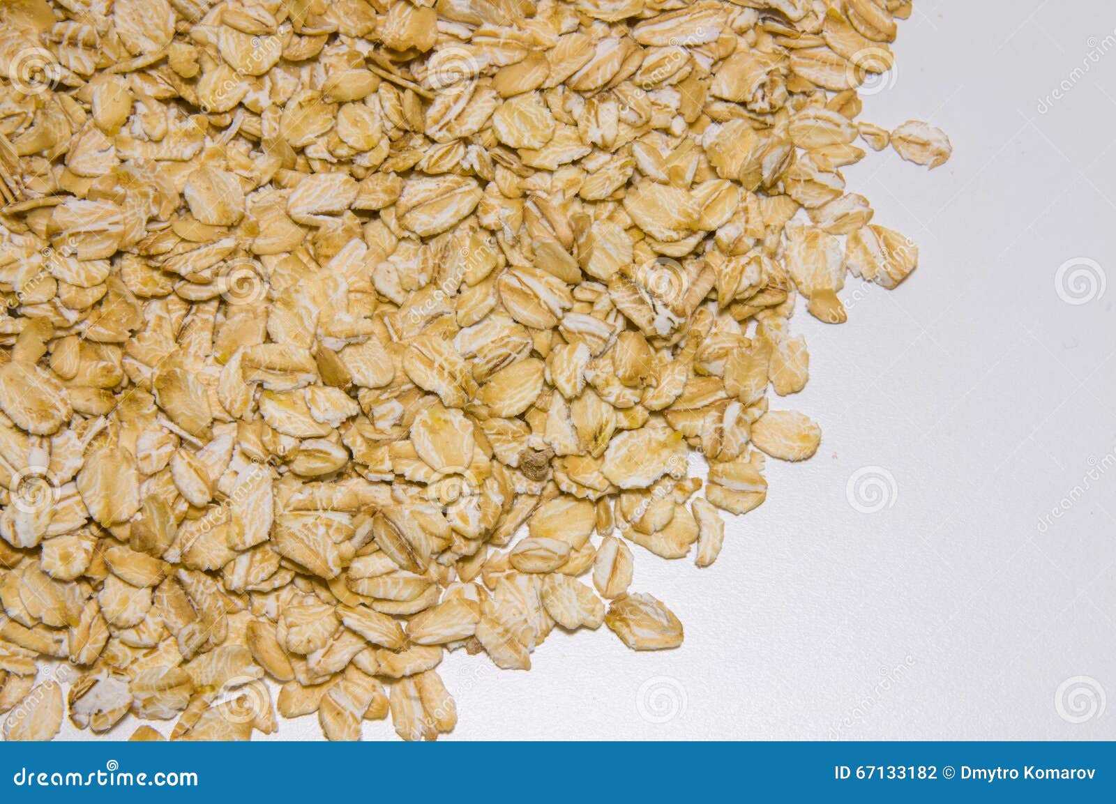 Oat Flakes Closeup (top Left Corner) Stock Photo Image of meal, left