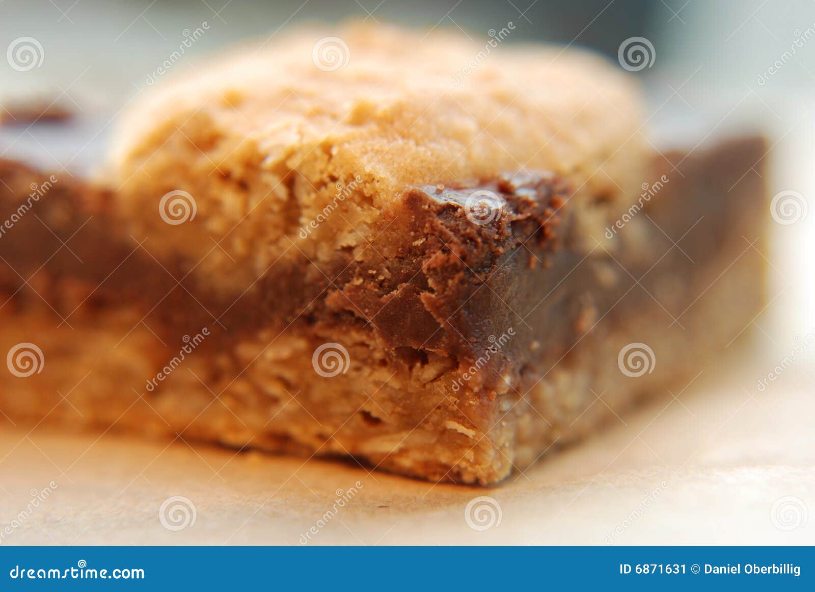Oat fudge cookie stock image. Image of detail, delicious 6871631