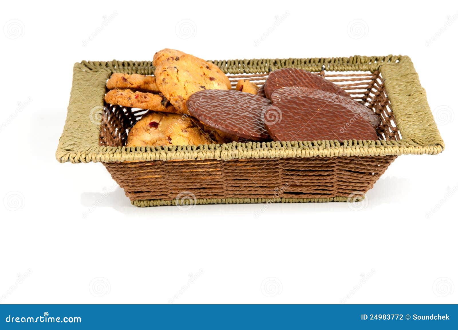 Oatmeal Cookies and Chocolate Wafers Stock Photo Image of isolated, chocolate 24983772