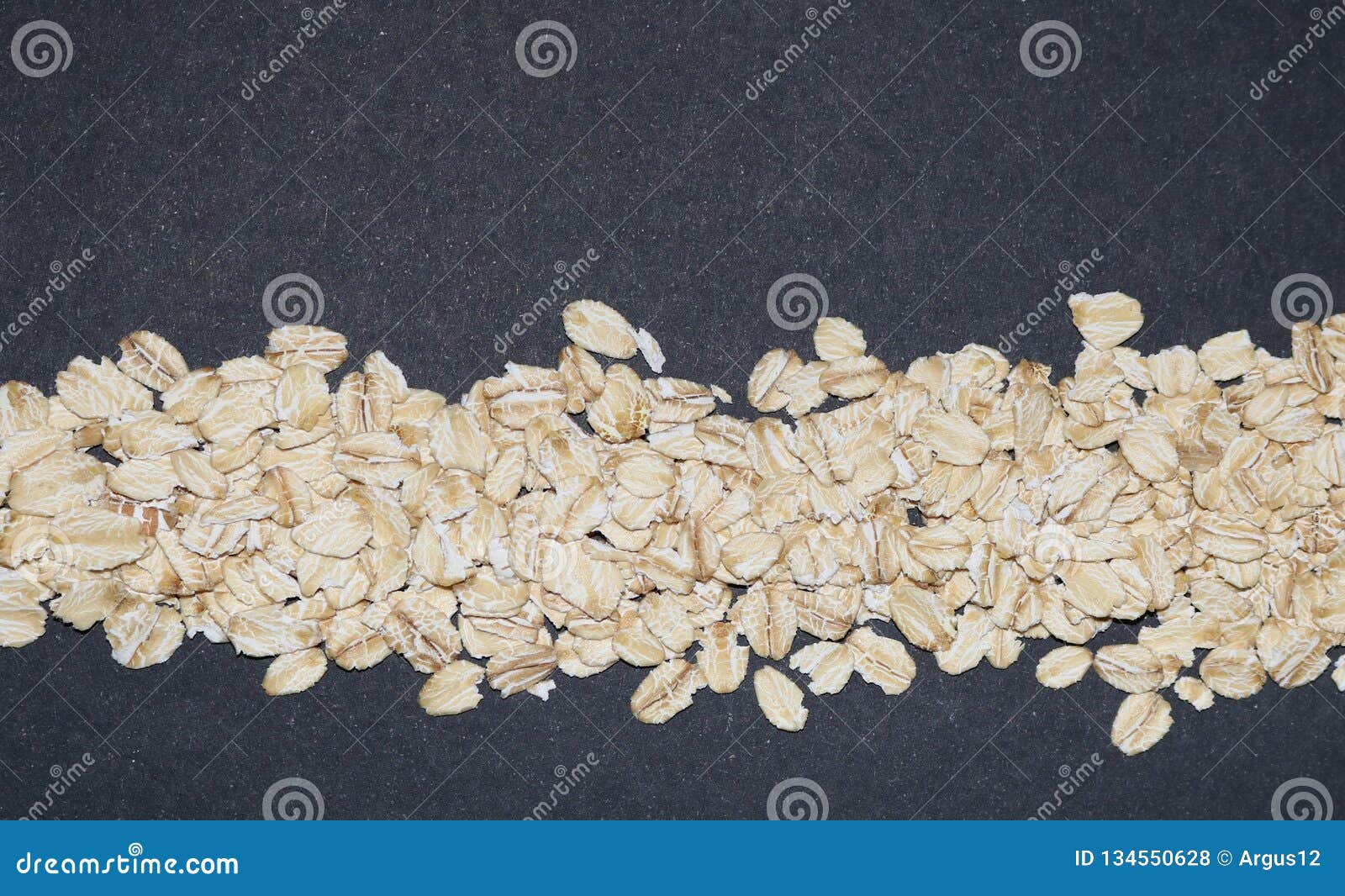 Oatmeal flakes stock photo. Image of flaking, flakes - 134550628