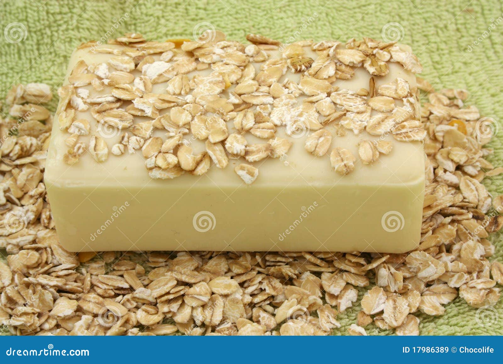 Oatmeal Soap stock image. Image of green, plant, bathroom 17986389