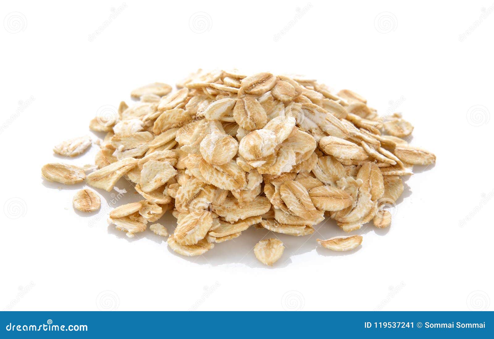 Oats on white background stock image. Image of heap - 119537241