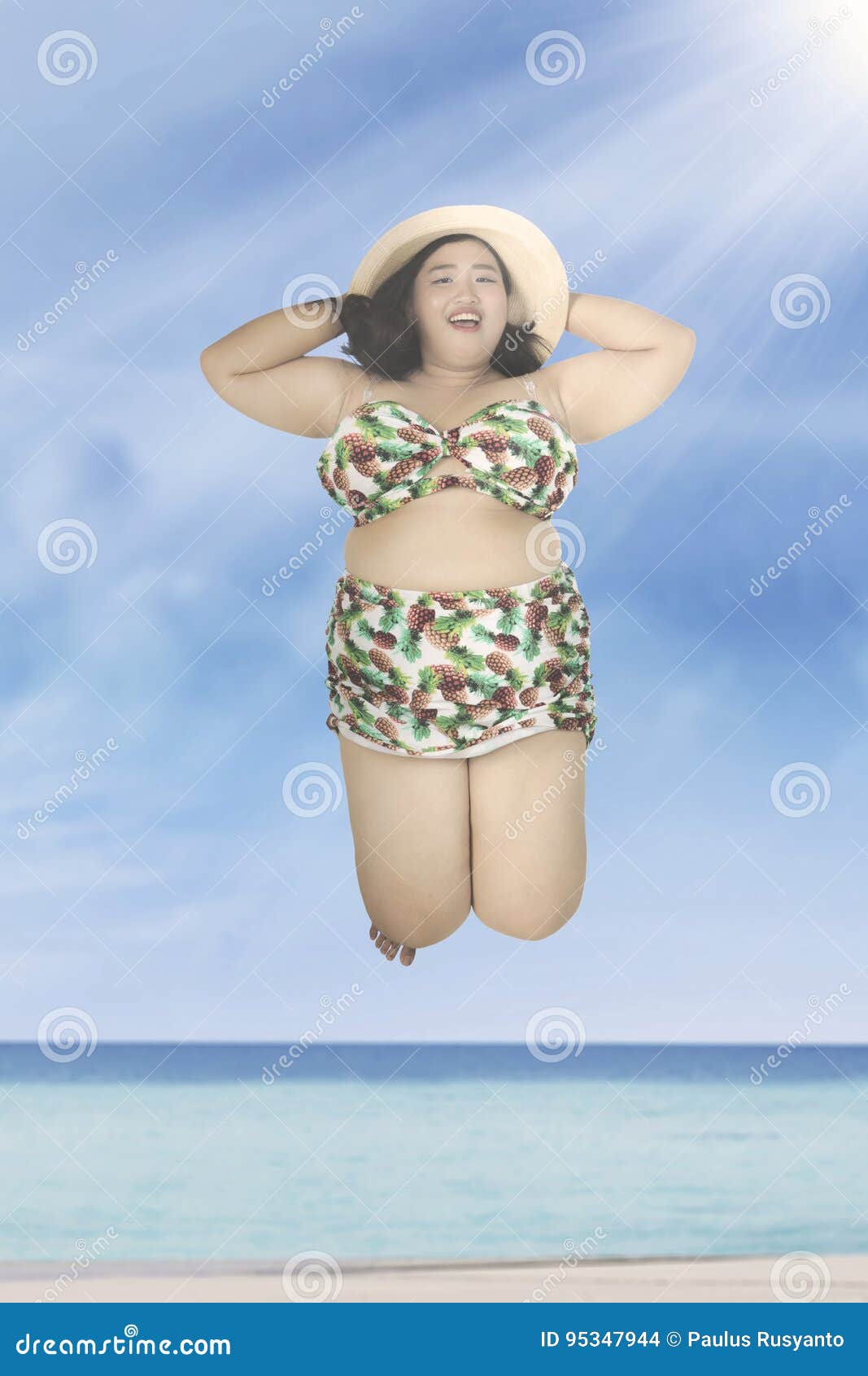 909 Bikini Obese Stock Photos billede